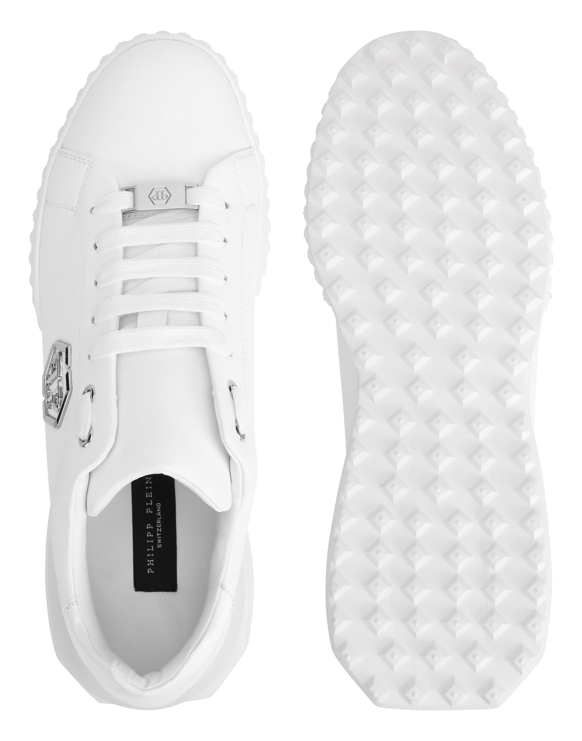Nappa Leather Low-Top Sneakers Hexagon