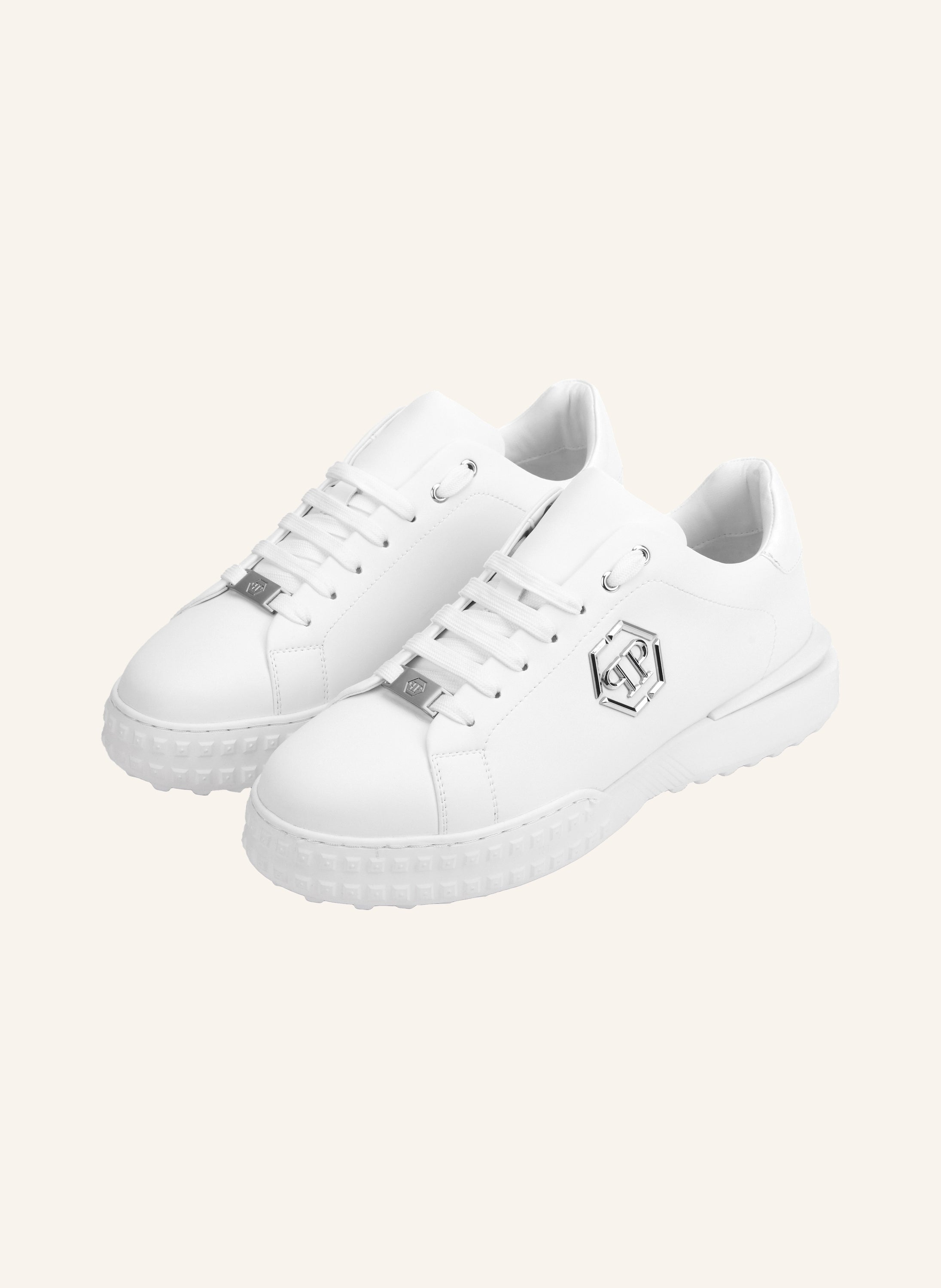 Nappa Leather Low-Top Sneakers Hexagon