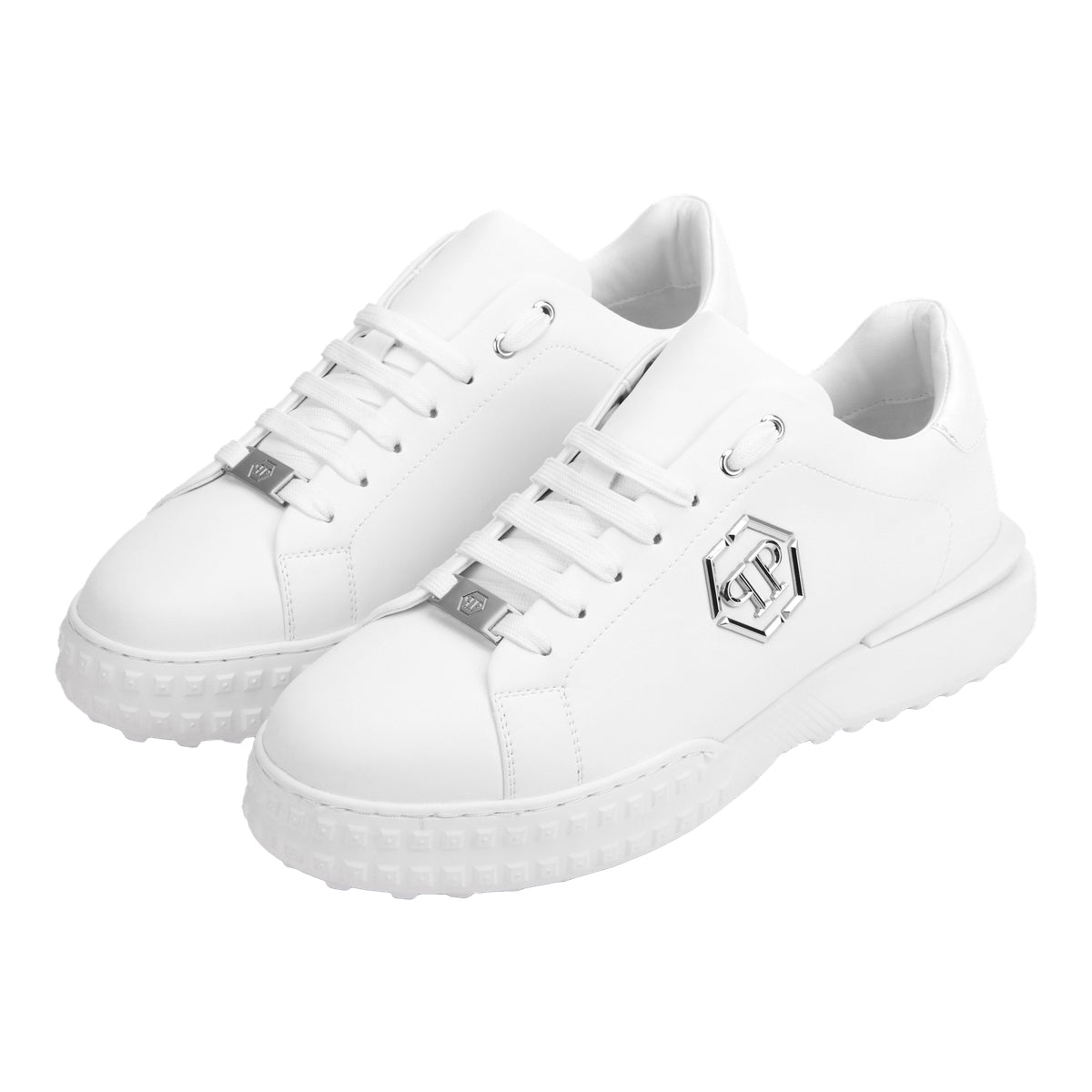 Nappa Leather Low-Top Sneakers Hexagon