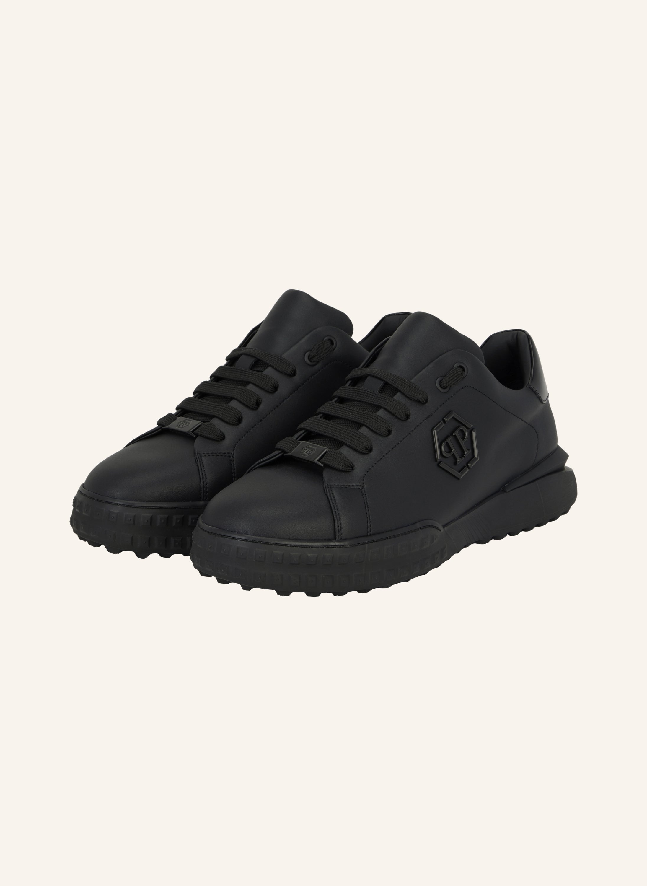 Nappa Leather Low-Top Sneakers Hexagon