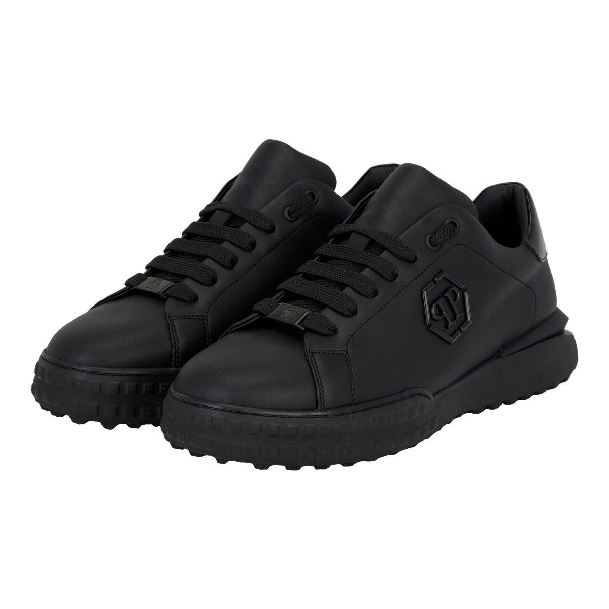 Nappa Leather Low-Top Sneakers Hexagon