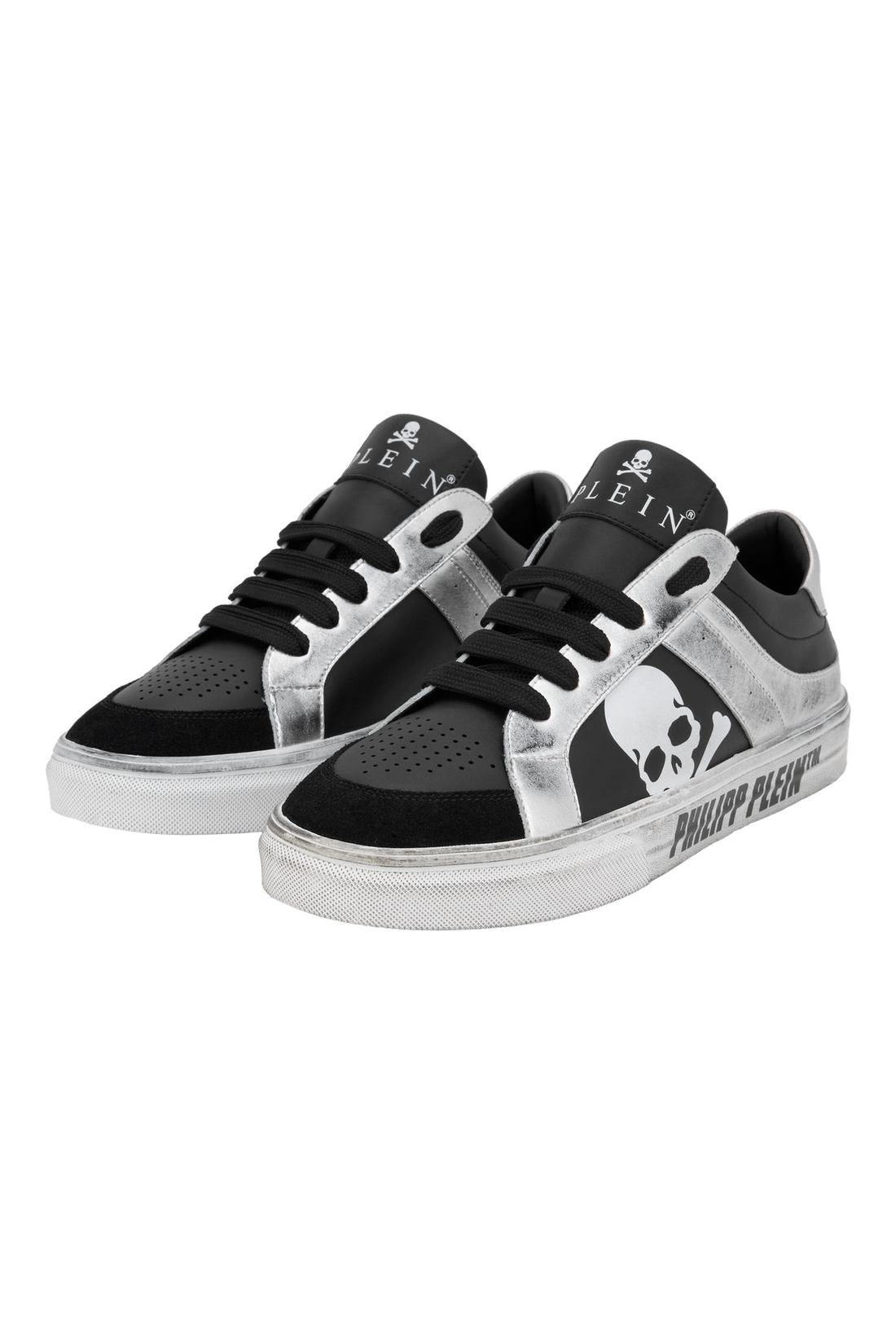 Philipp Plein Low-Top Leather Sneakers Retrokickz TM, Schuhe