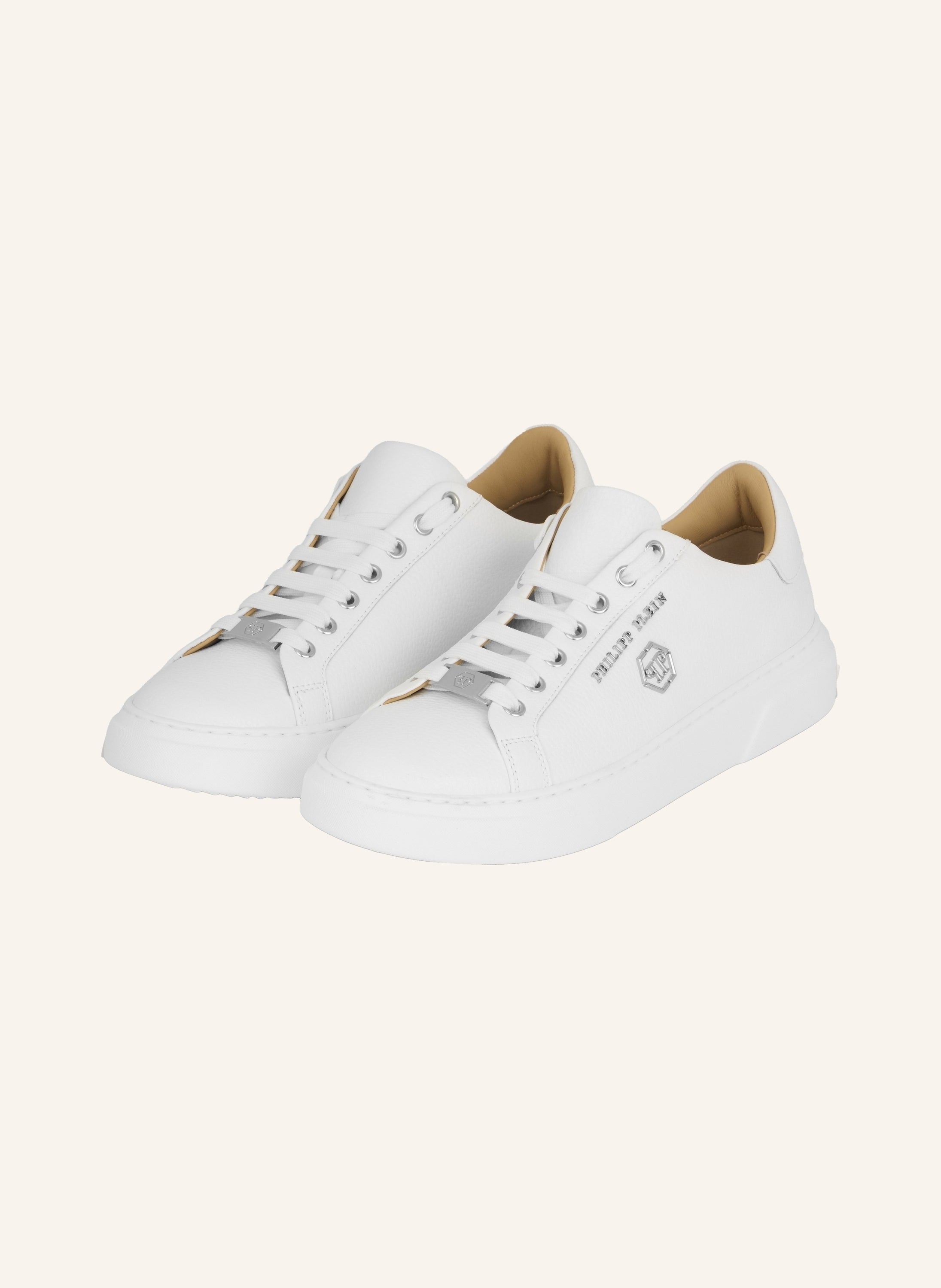 Leather Lo-Top Sneakers Hexagon