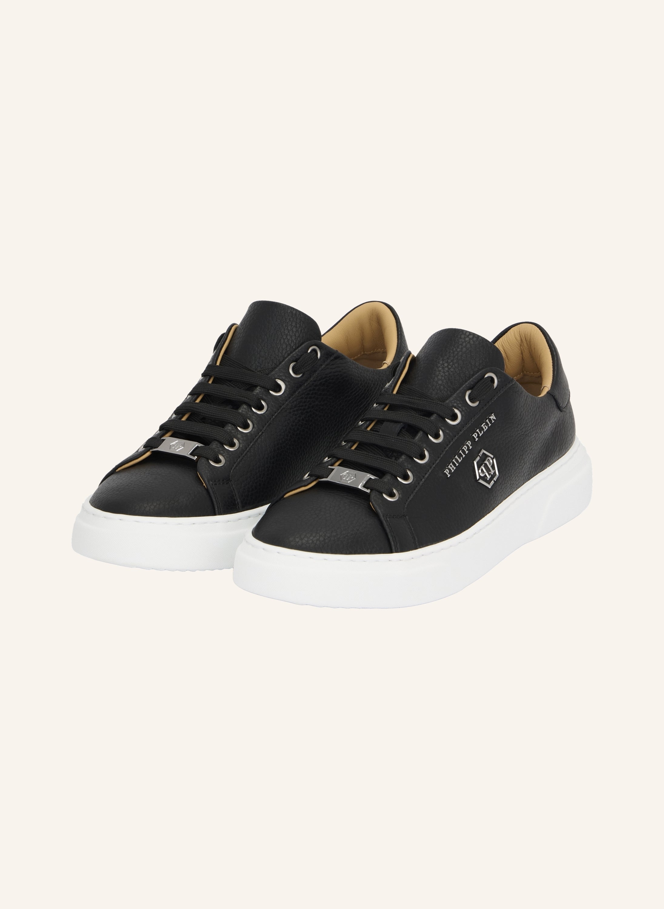 Leather Lo-Top Sneakers Hexagon