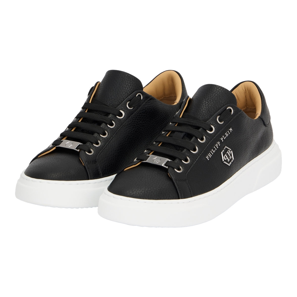 Leather Lo-Top Sneakers Hexagon