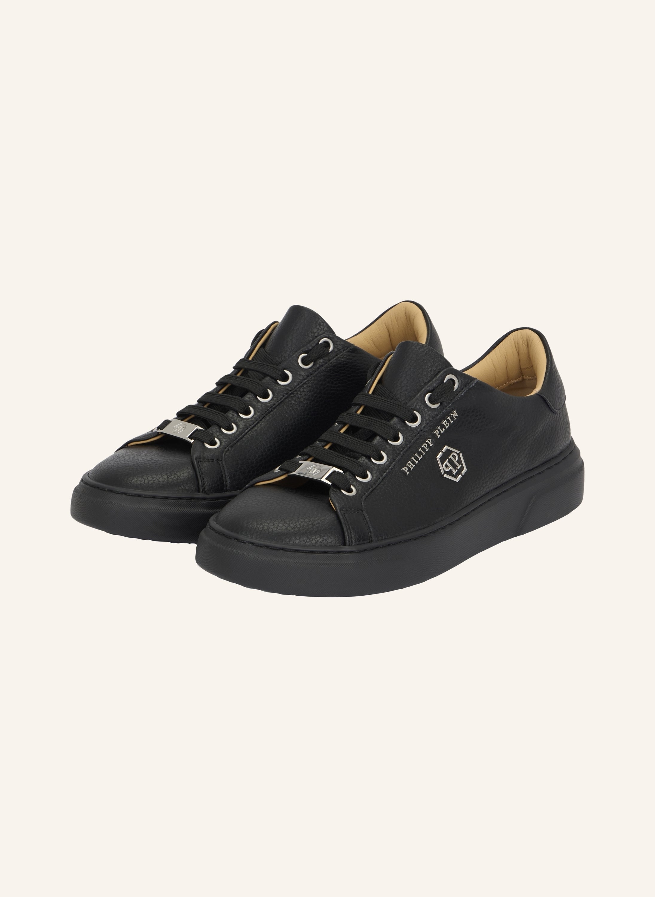 Leather Lo-Top Sneakers Hexagon