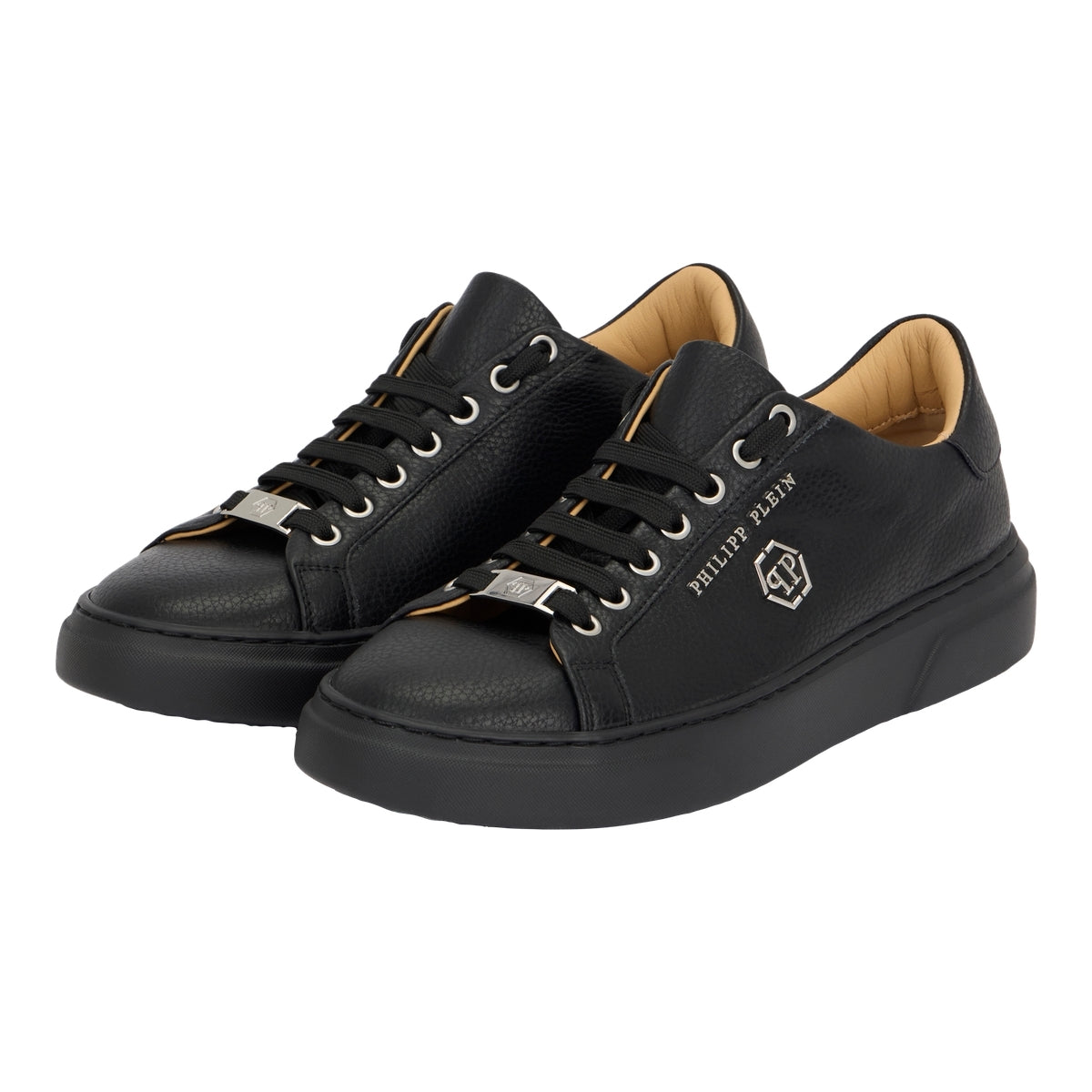 Leather Lo-Top Sneakers Hexagon