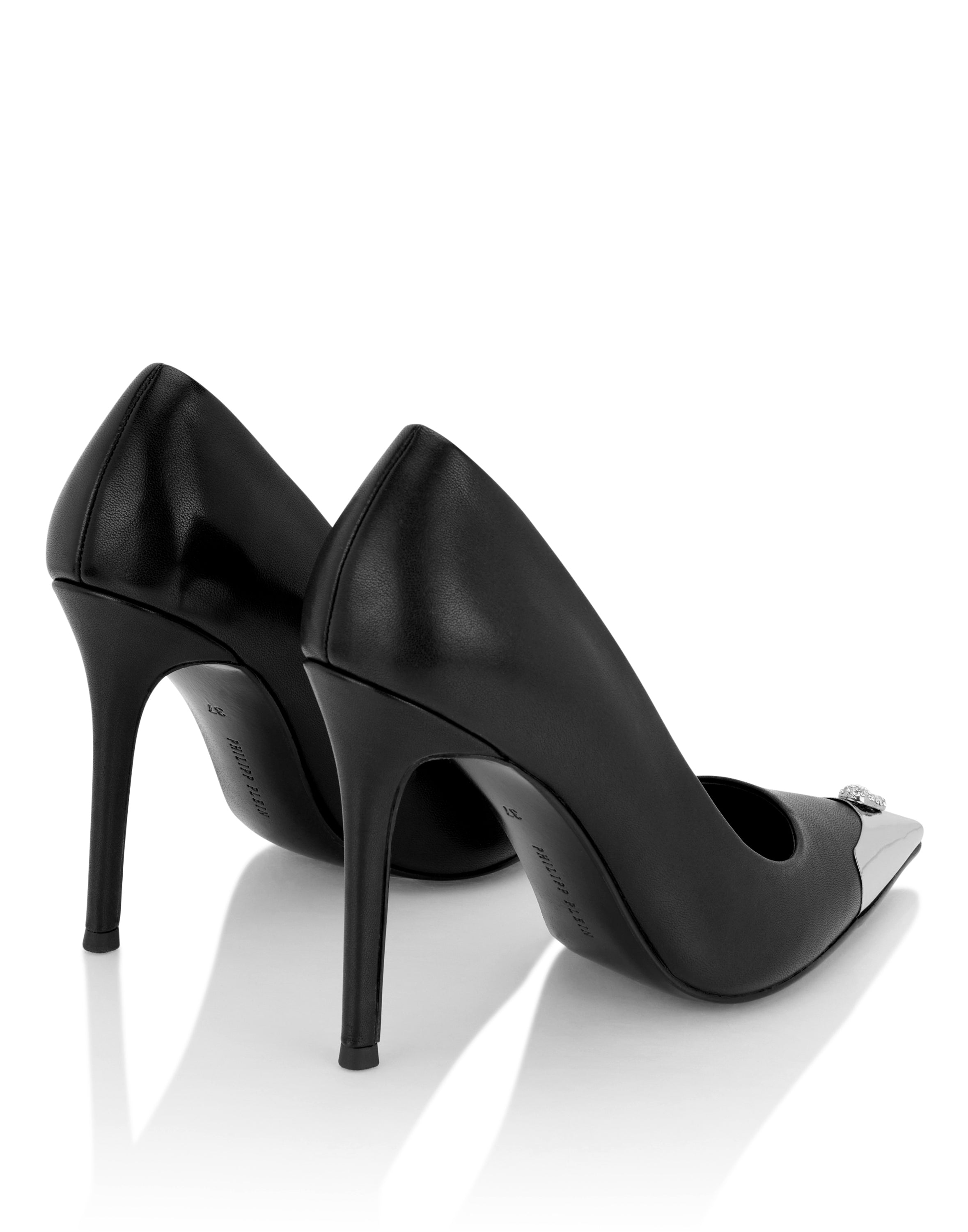 Nappa Decollete Hi-Heels Pump H105 Skull Toe