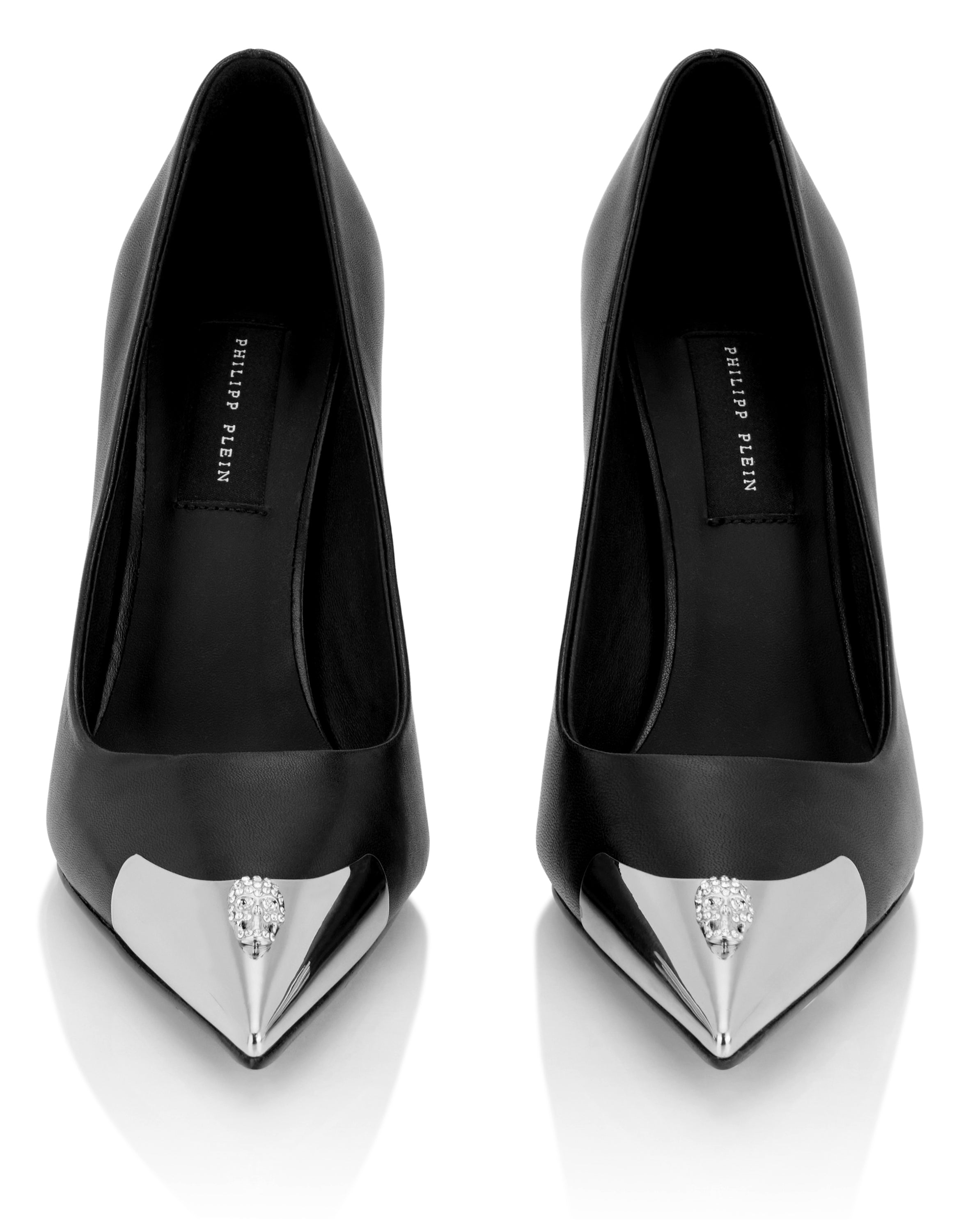 Nappa Decollete Hi-Heels Pump H105 Skull Toe