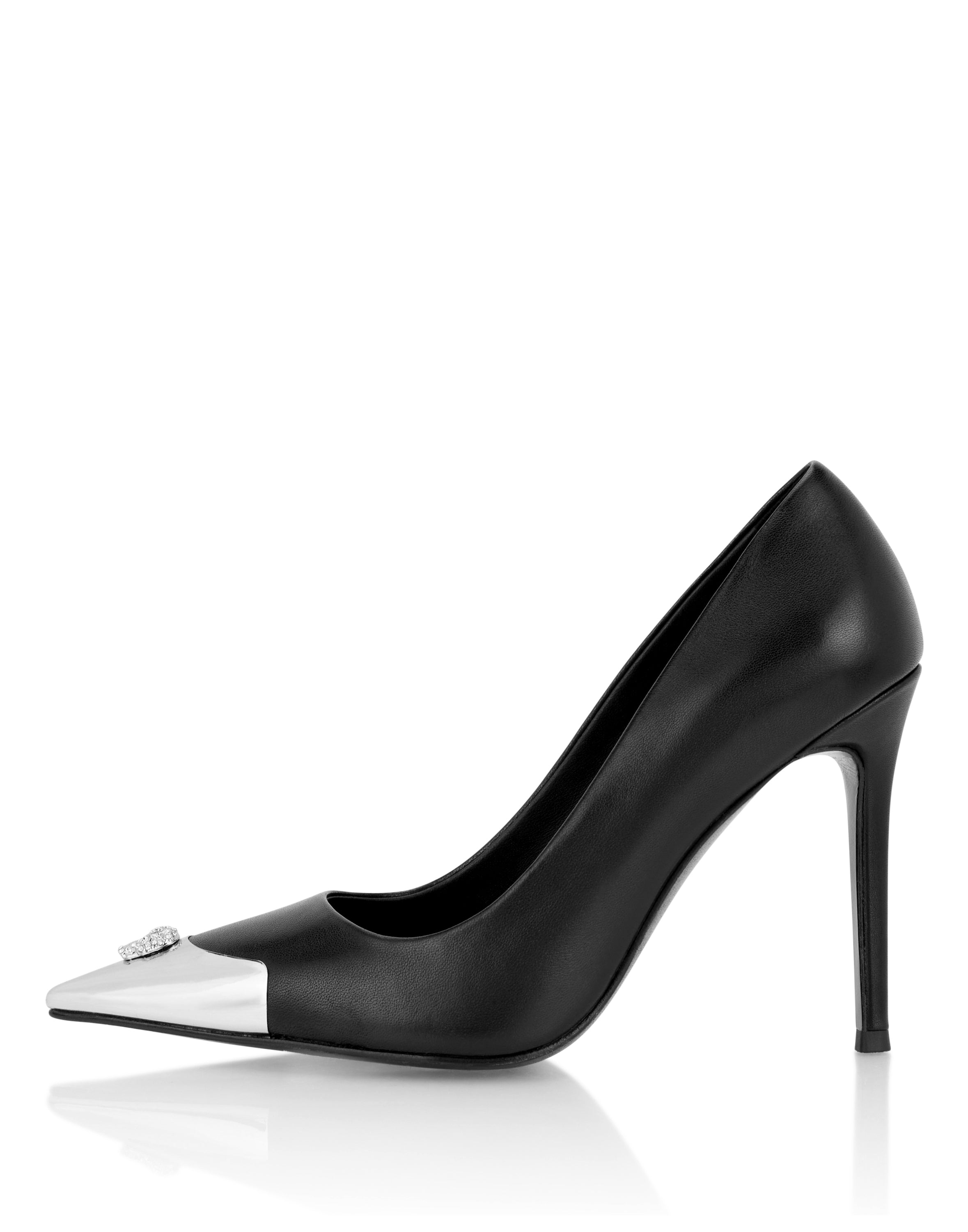 Nappa Decollete Hi-Heels Pump H105 Skull Toe