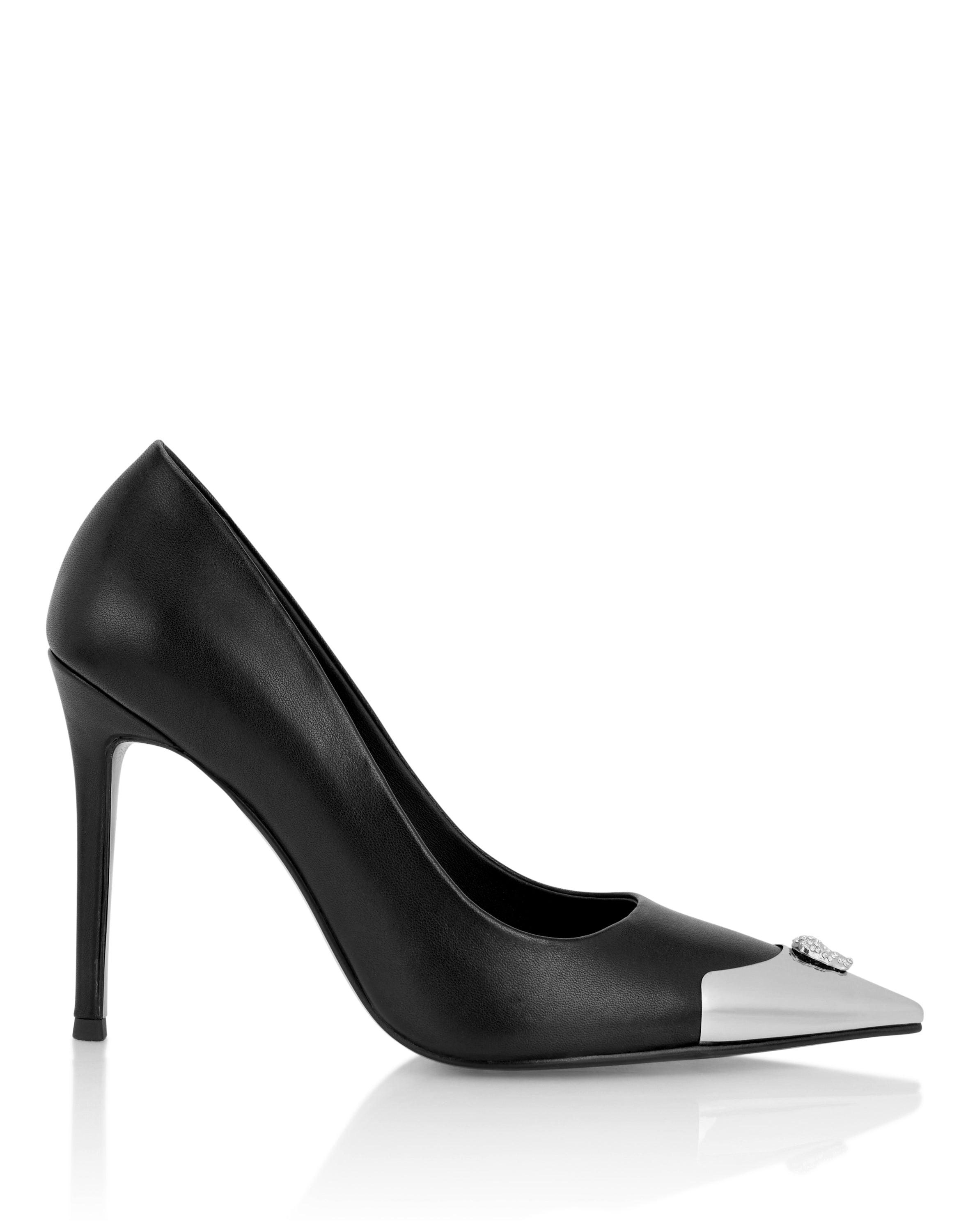 Nappa Decollete Hi-Heels Pump H105 Skull Toe