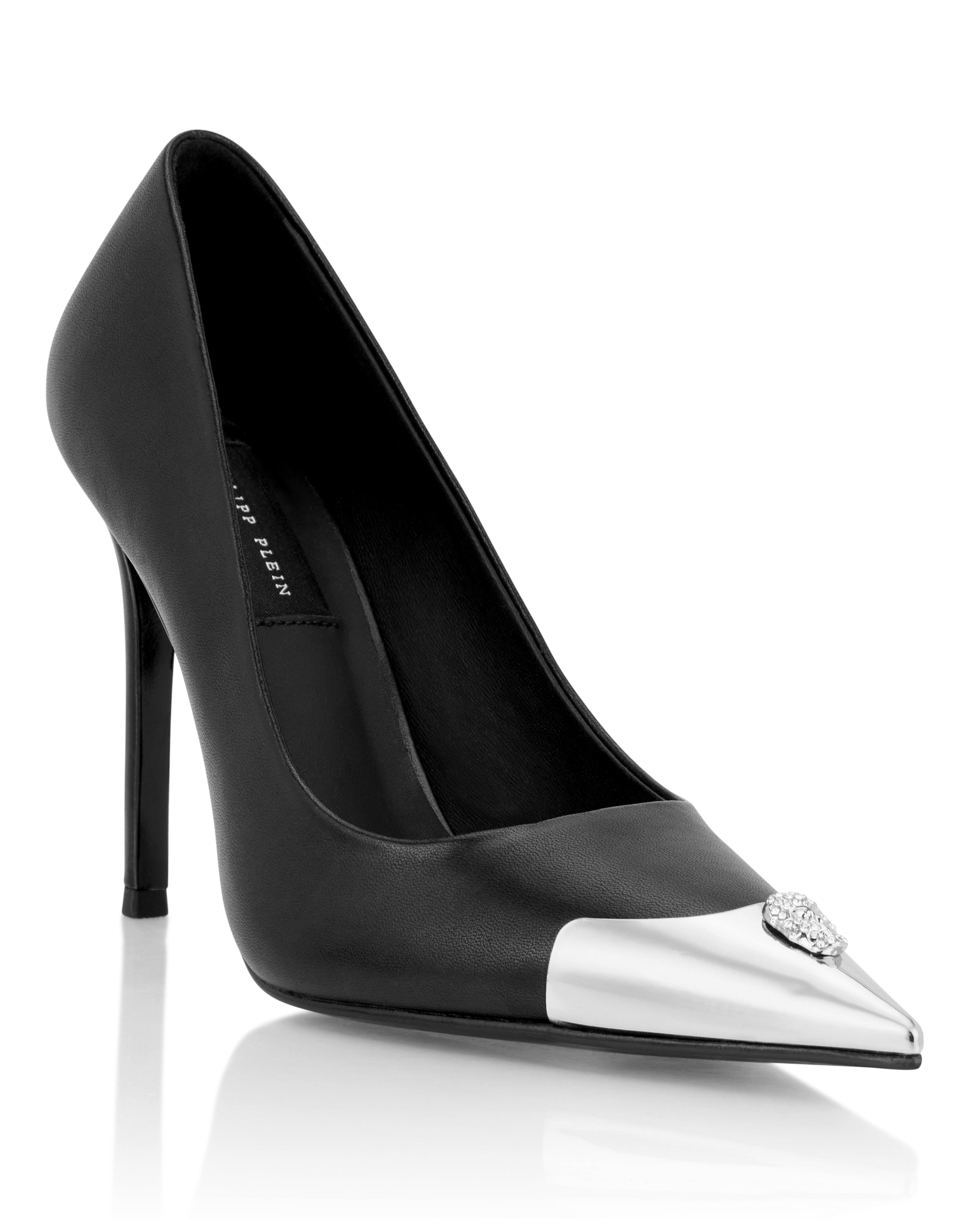 Nappa Decollete Hi-Heels Pump H105 Skull Toe
