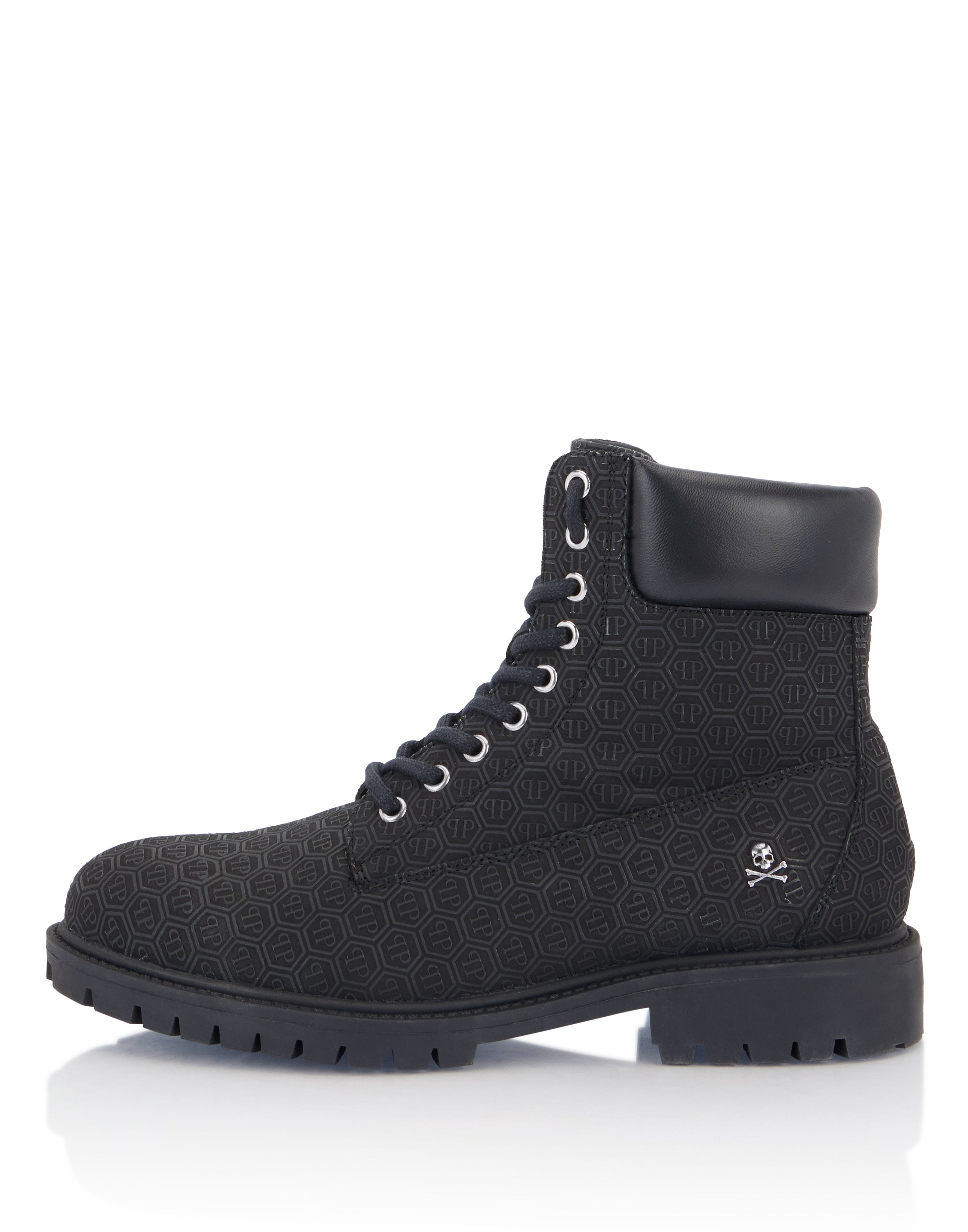 Nubuck Leather Mid Boots Monogram