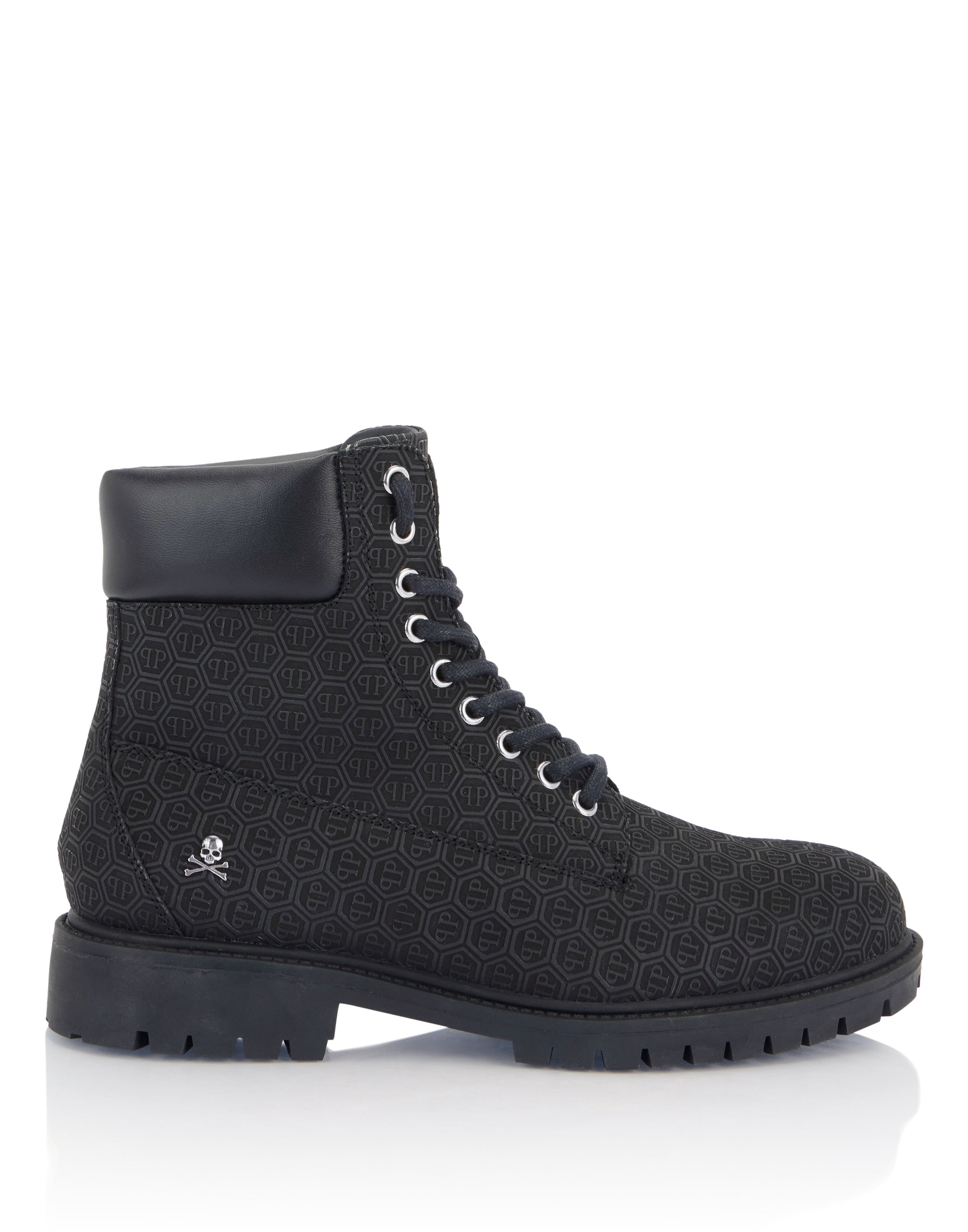 Nubuck Leather Mid Boots Monogram
