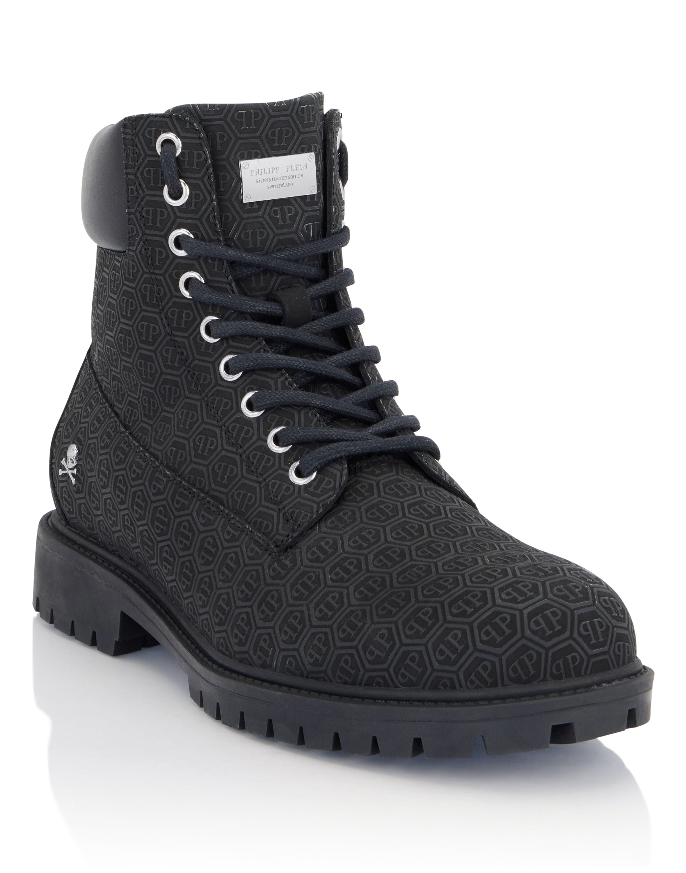 Nubuck Leather Mid Boots Monogram