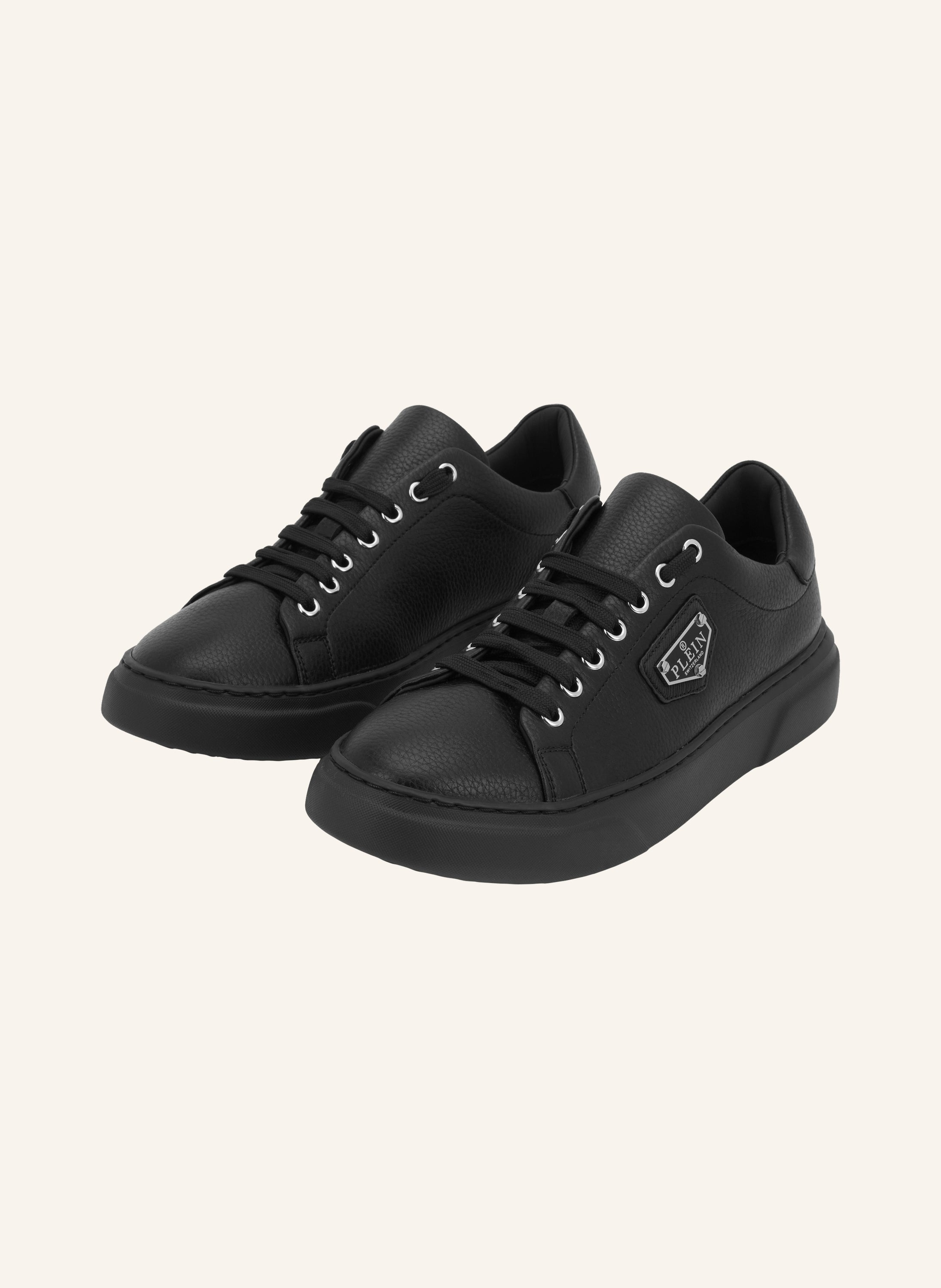 Leather Lo-Top Sneakers Iconic Plein