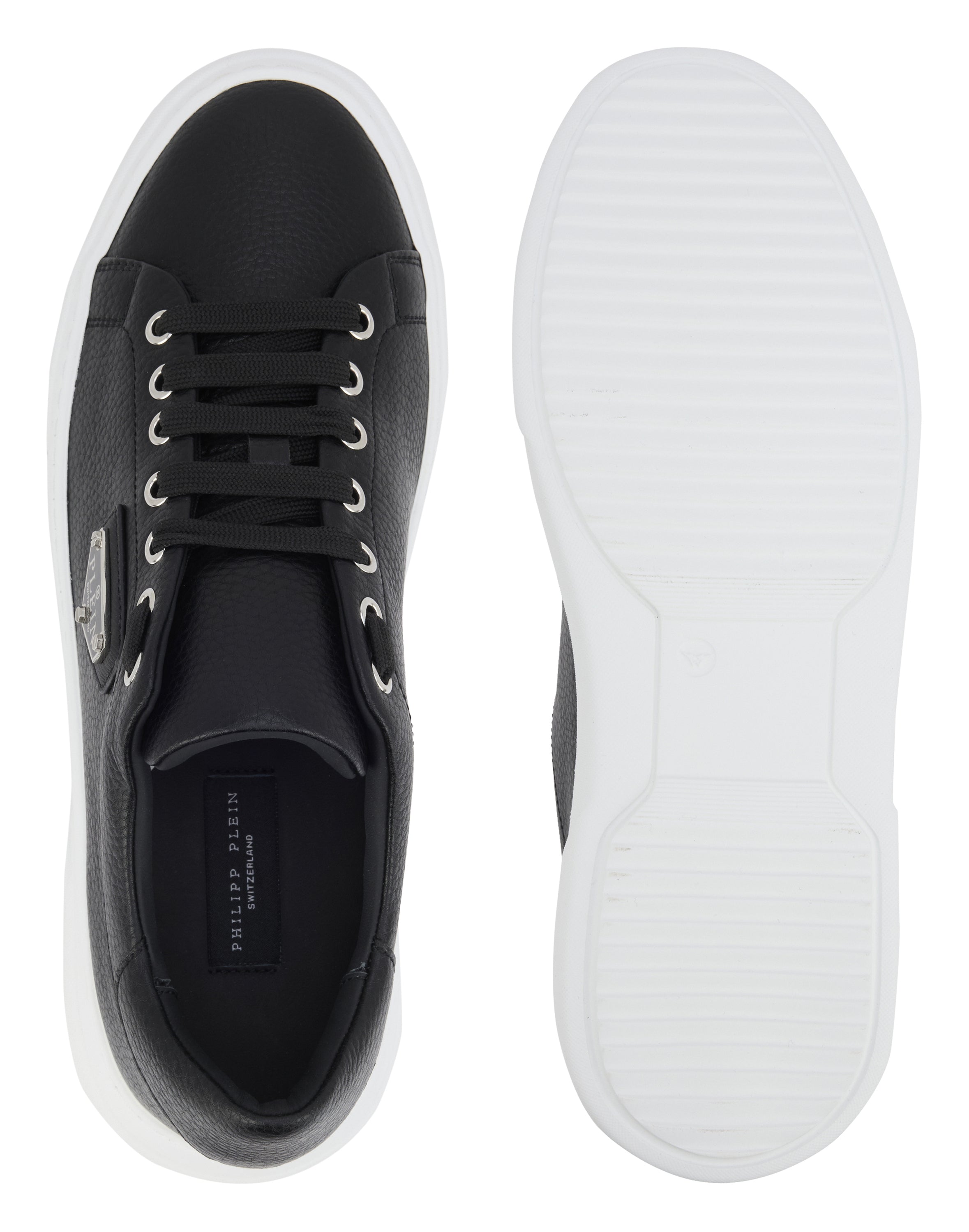 Leather Lo-Top Sneakers Iconic Plein