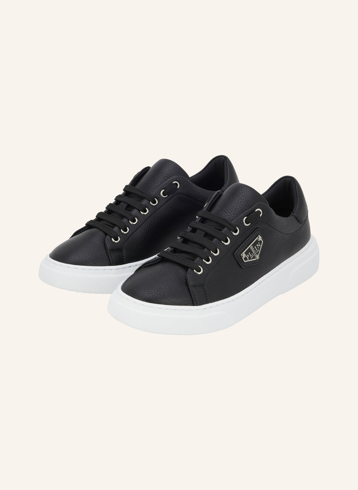 Leather Lo-Top Sneakers Iconic Plein
