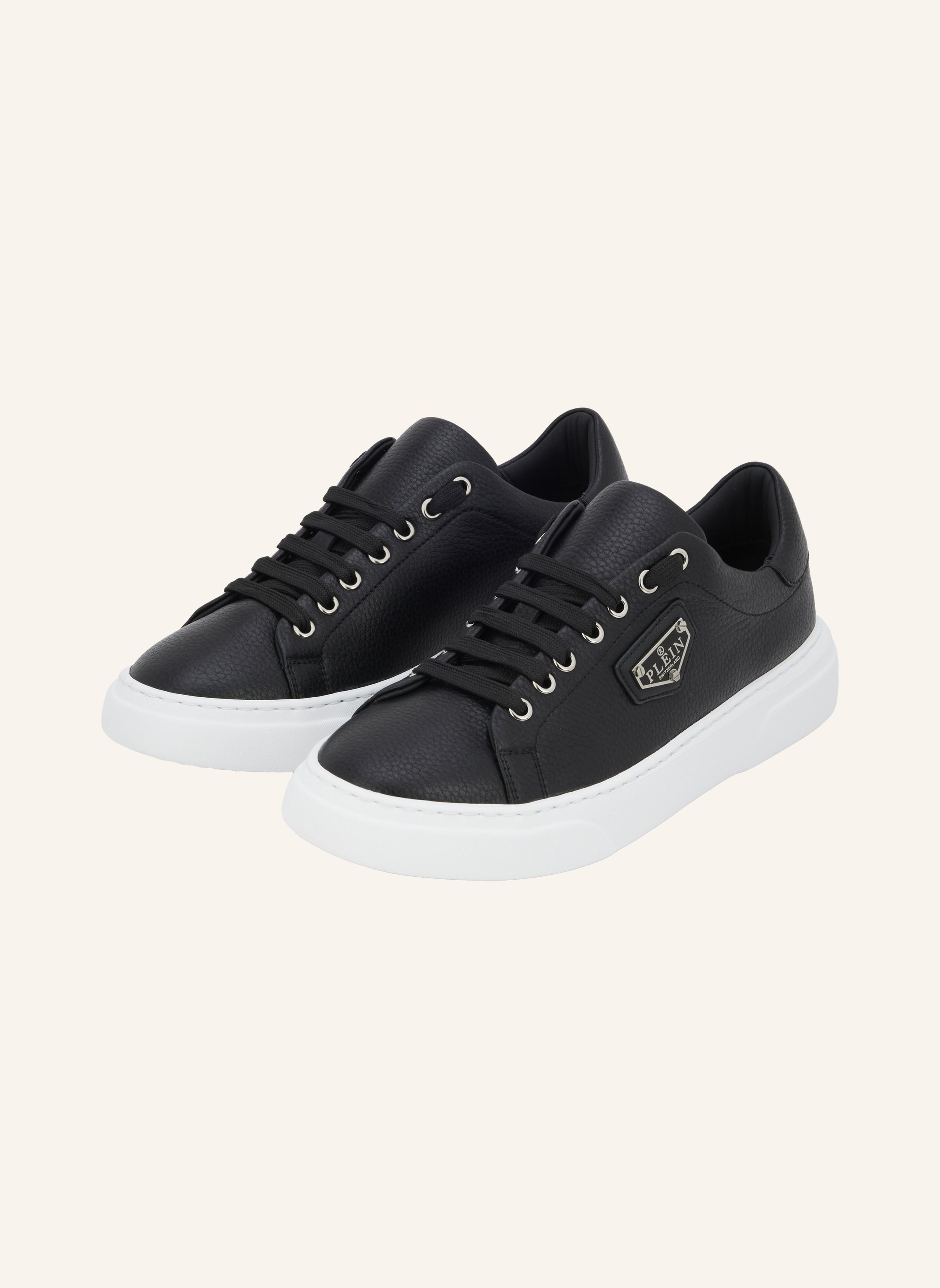 Leather Lo-Top Sneakers Iconic Plein