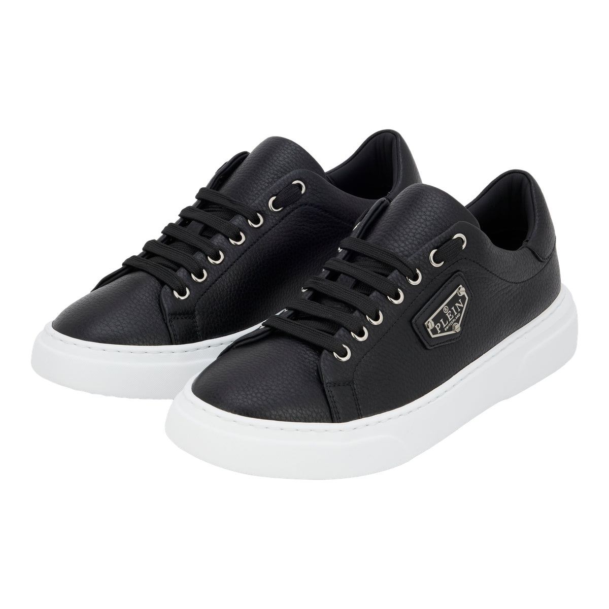 Leather Lo-Top Sneakers Iconic Plein