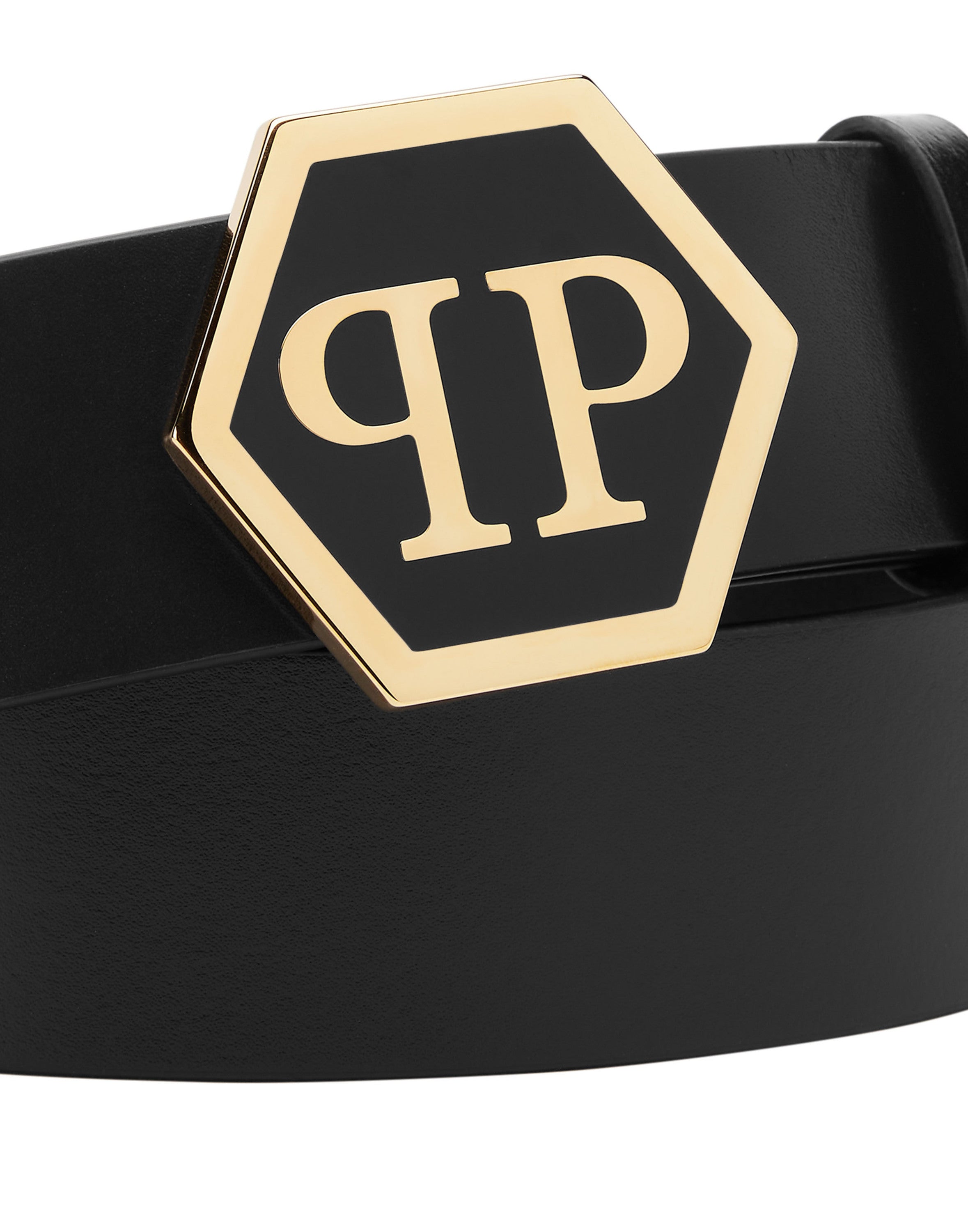 Leather Belt Hexagon