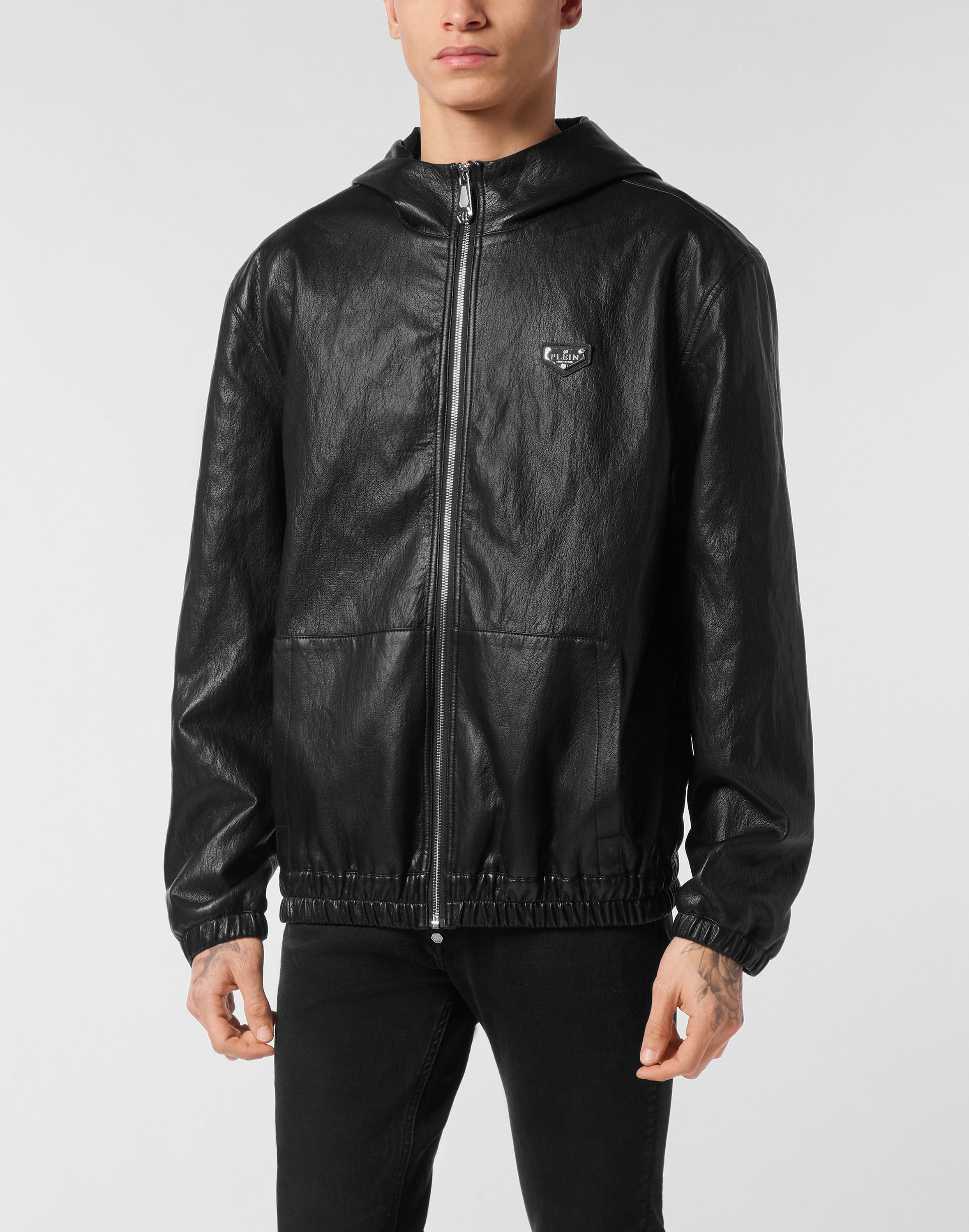 Eco Leather Windbreaker