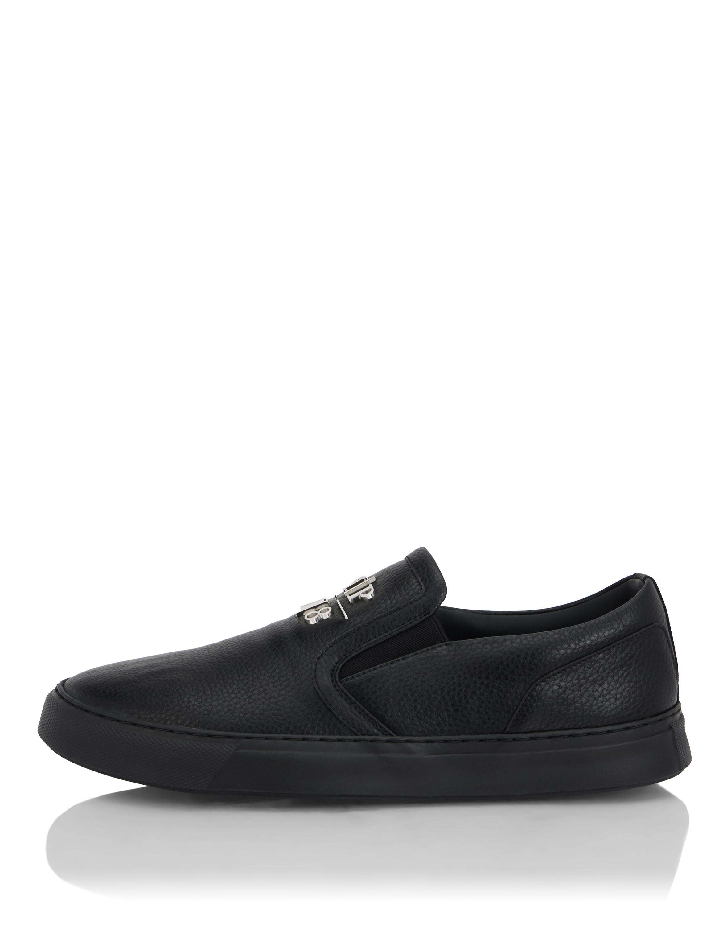 Deer Print Leather Slip On