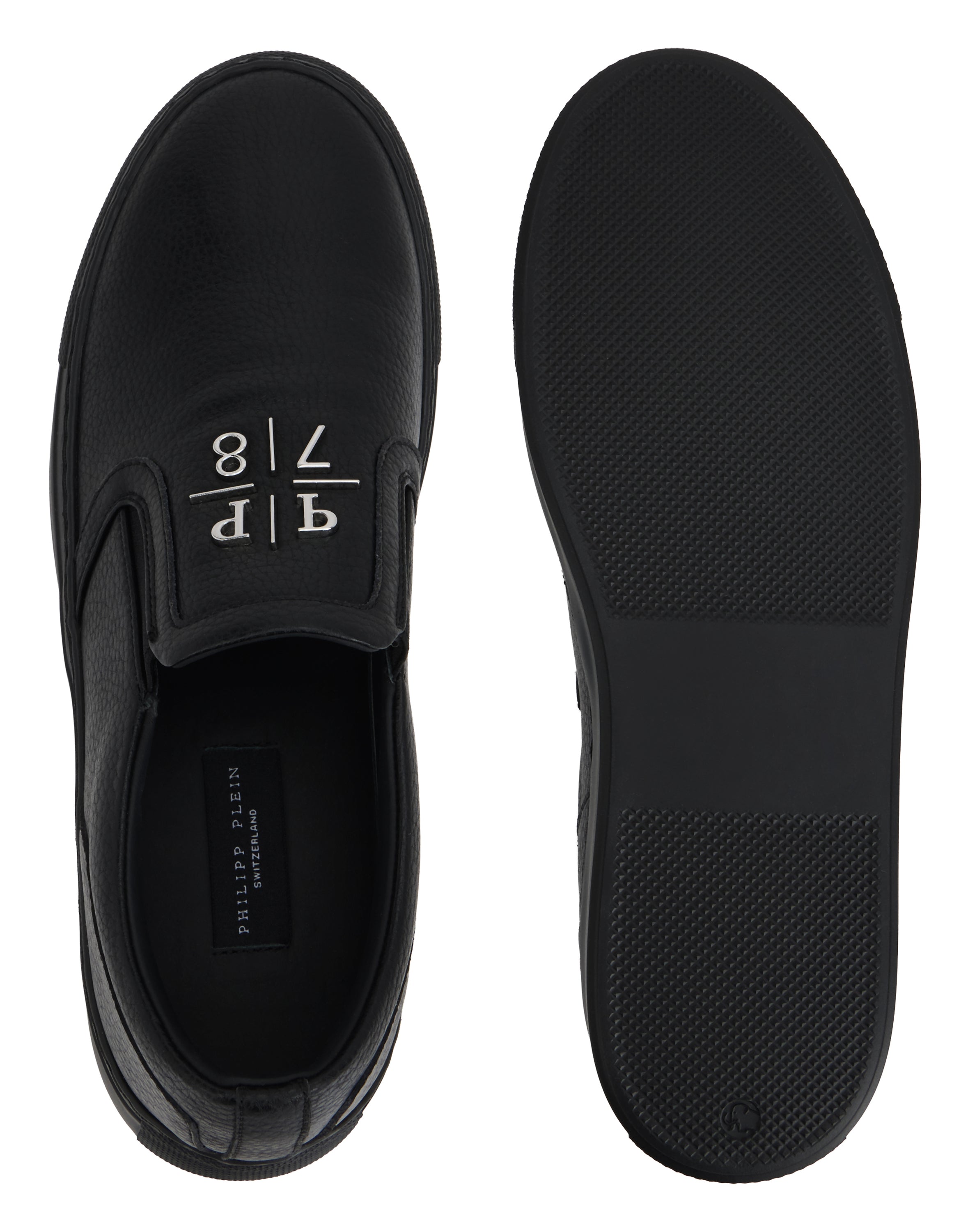 Deer Print Leather Slip On