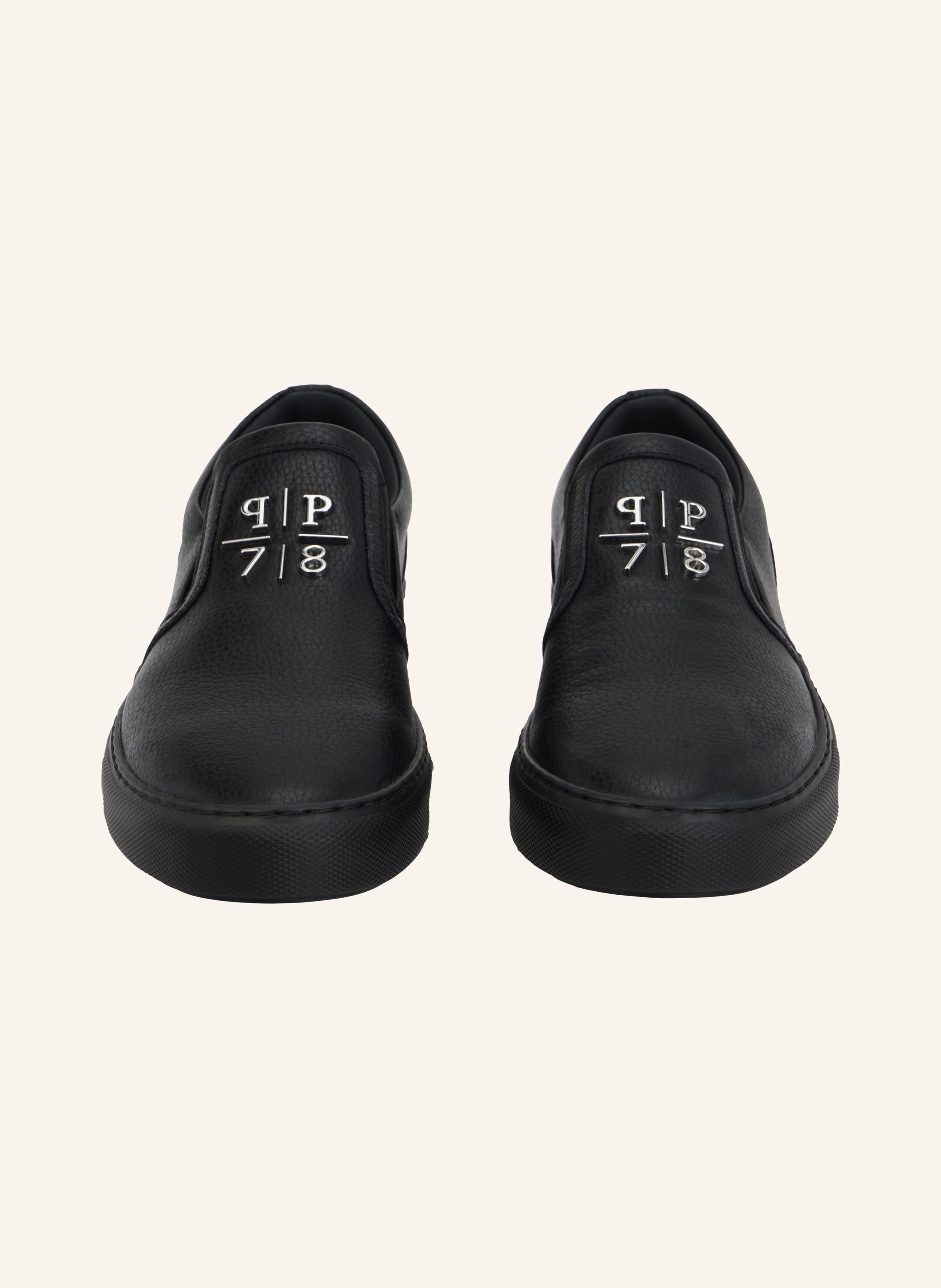 Deer Print Leather Slip On