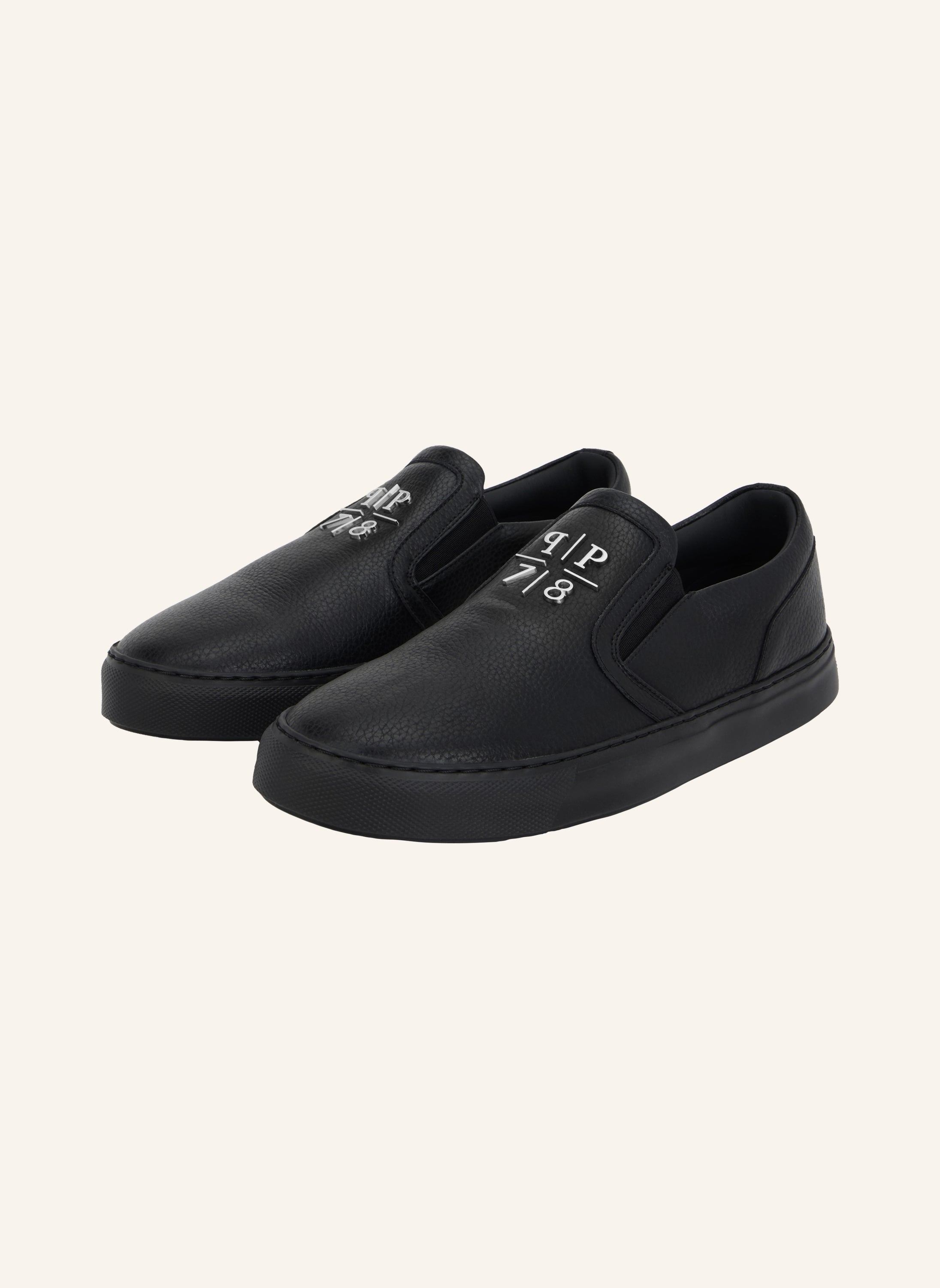 Deer Print Leather Slip On