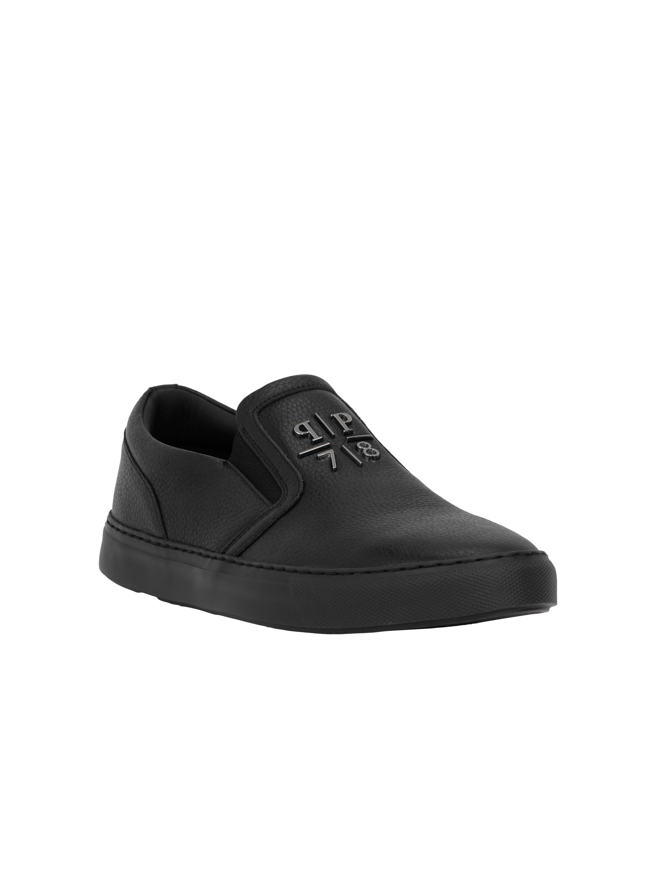 Deer Print Leather Slip On