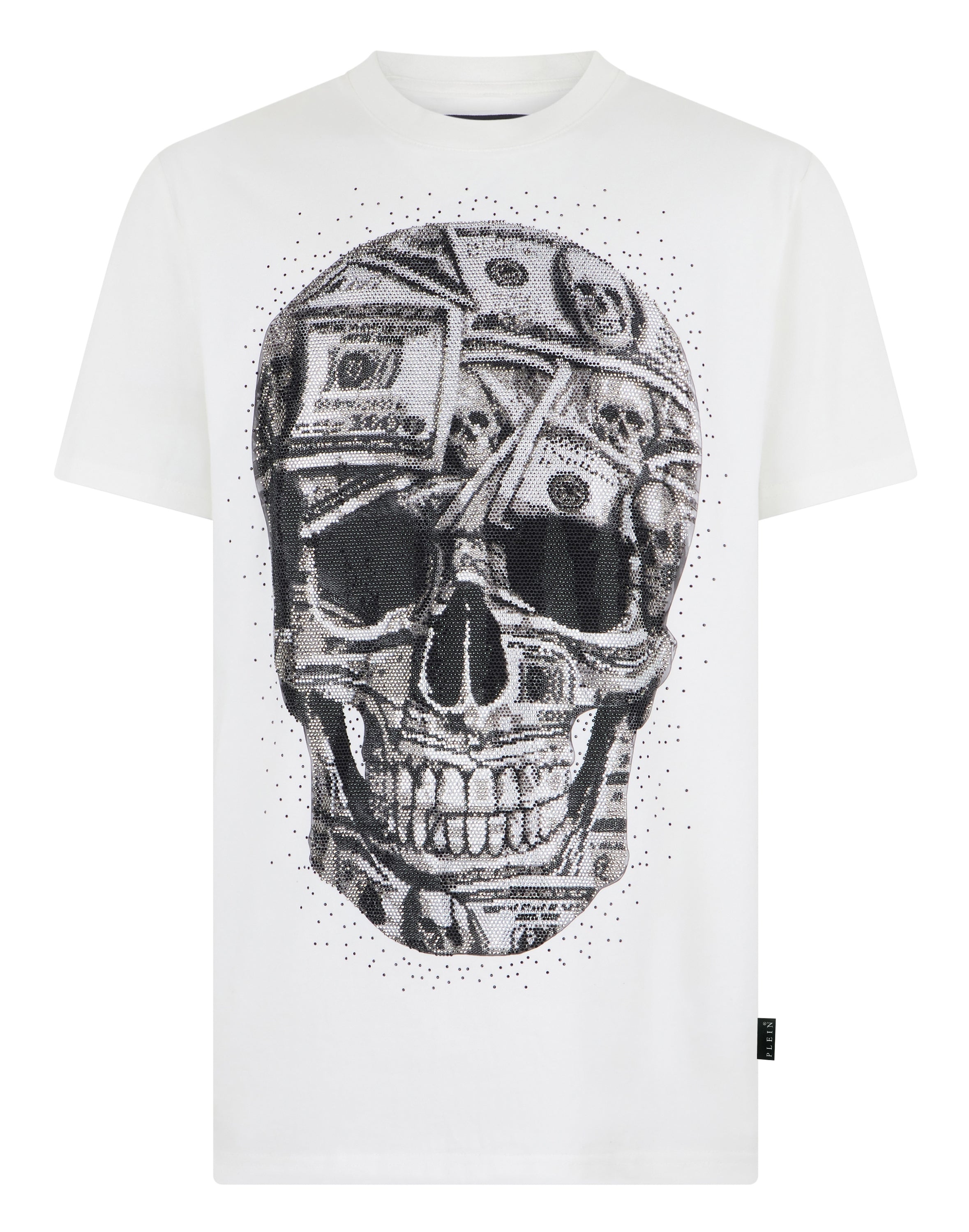 Jersey Round Neck T-Shirt SS Skull Dollar Stones