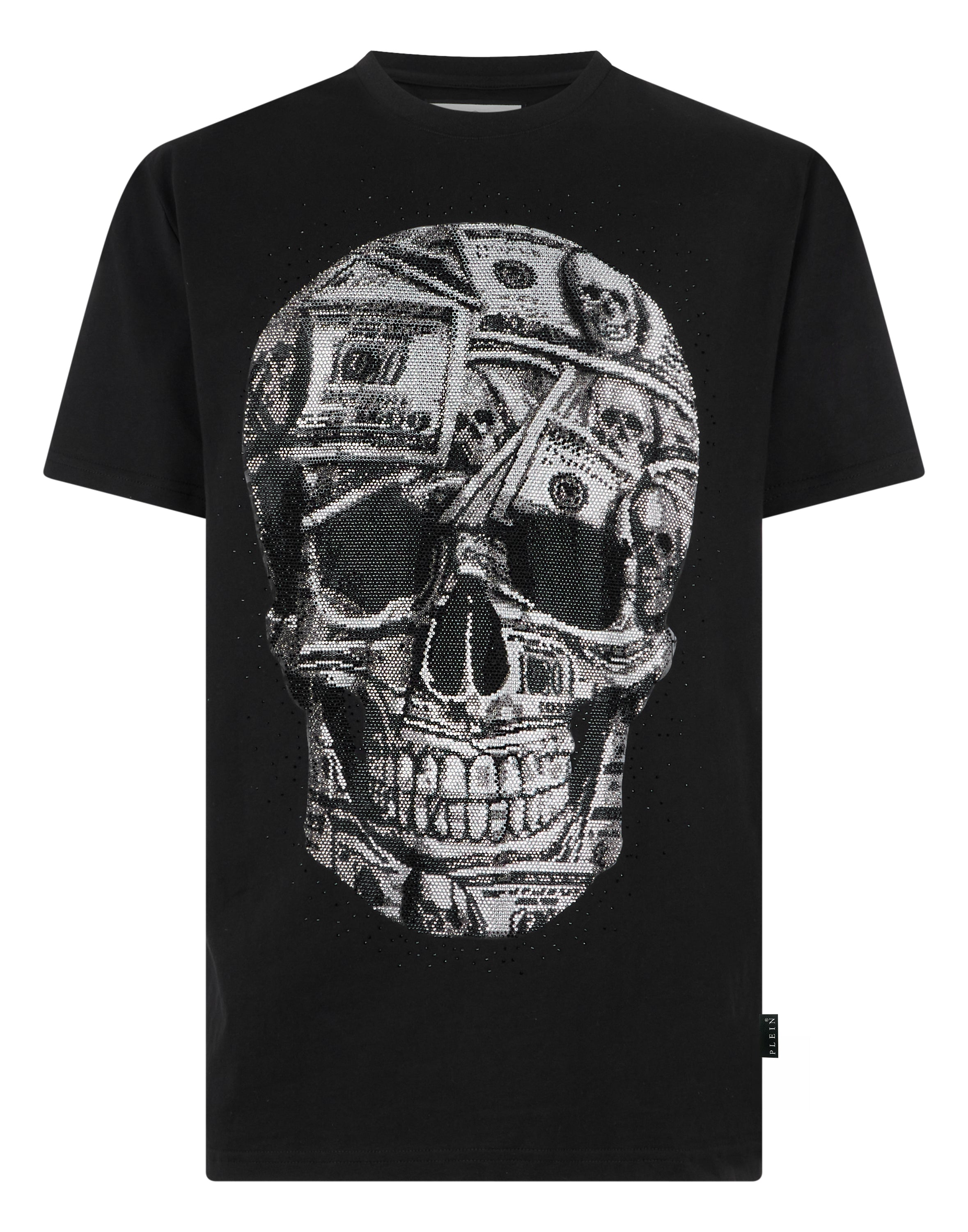 Jersey Round Neck T-Shirt SS Skull Dollar Stones