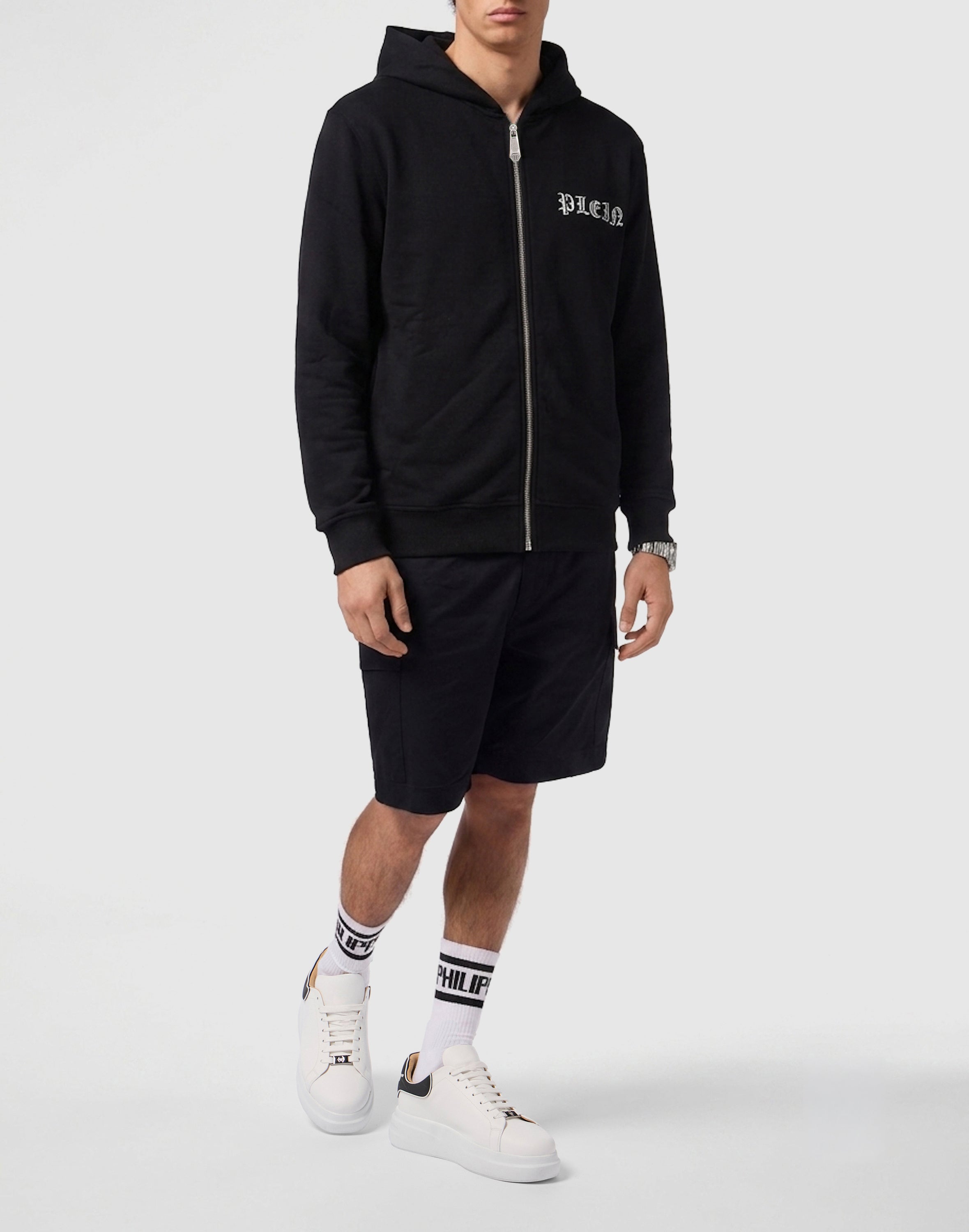 Hoodie Zip Skull Stones