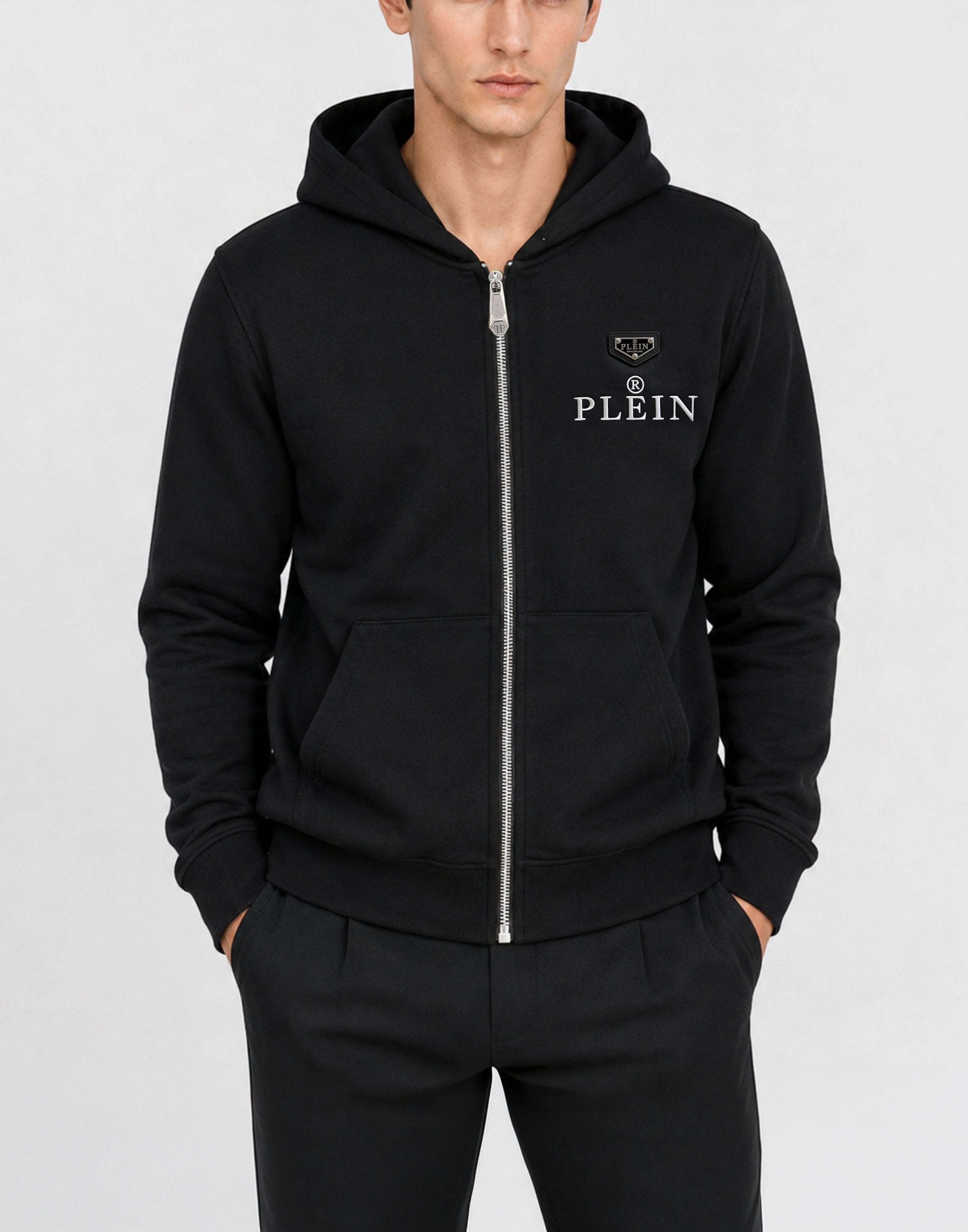 Hoodie Zip Plein R