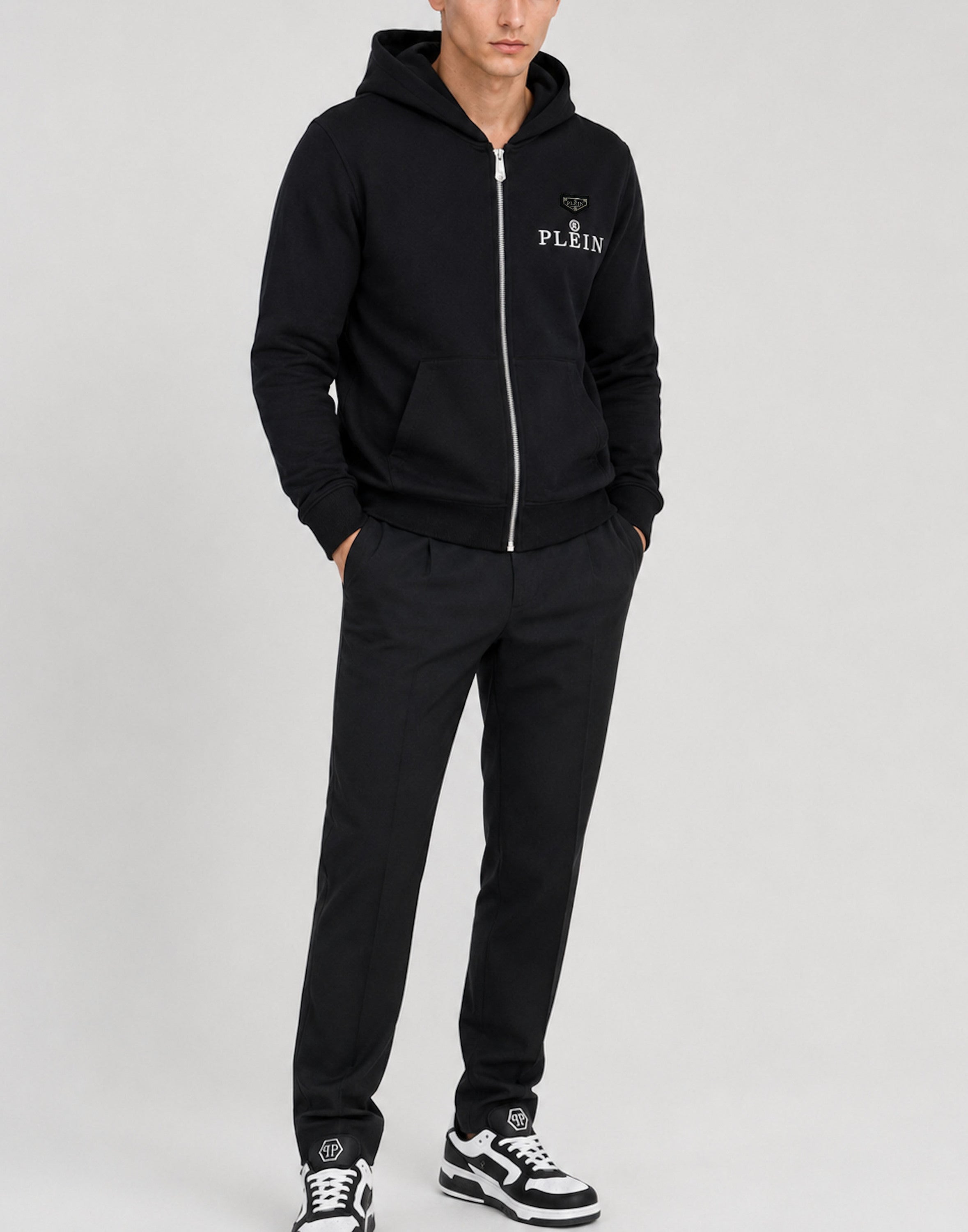 Hoodie Zip Plein R