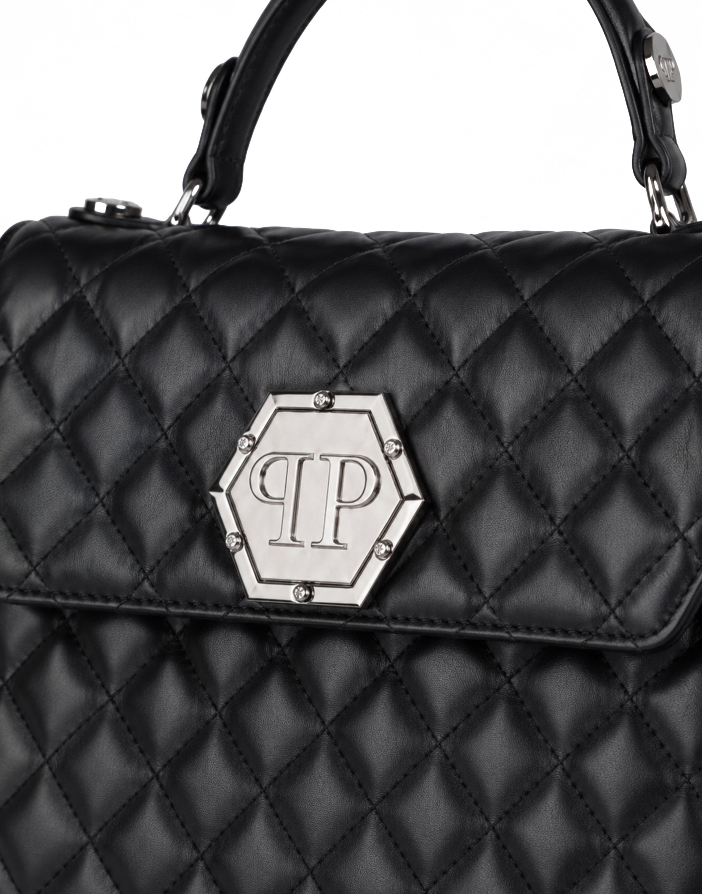 Nappa Small Handle Bag Superheroine Matelasse