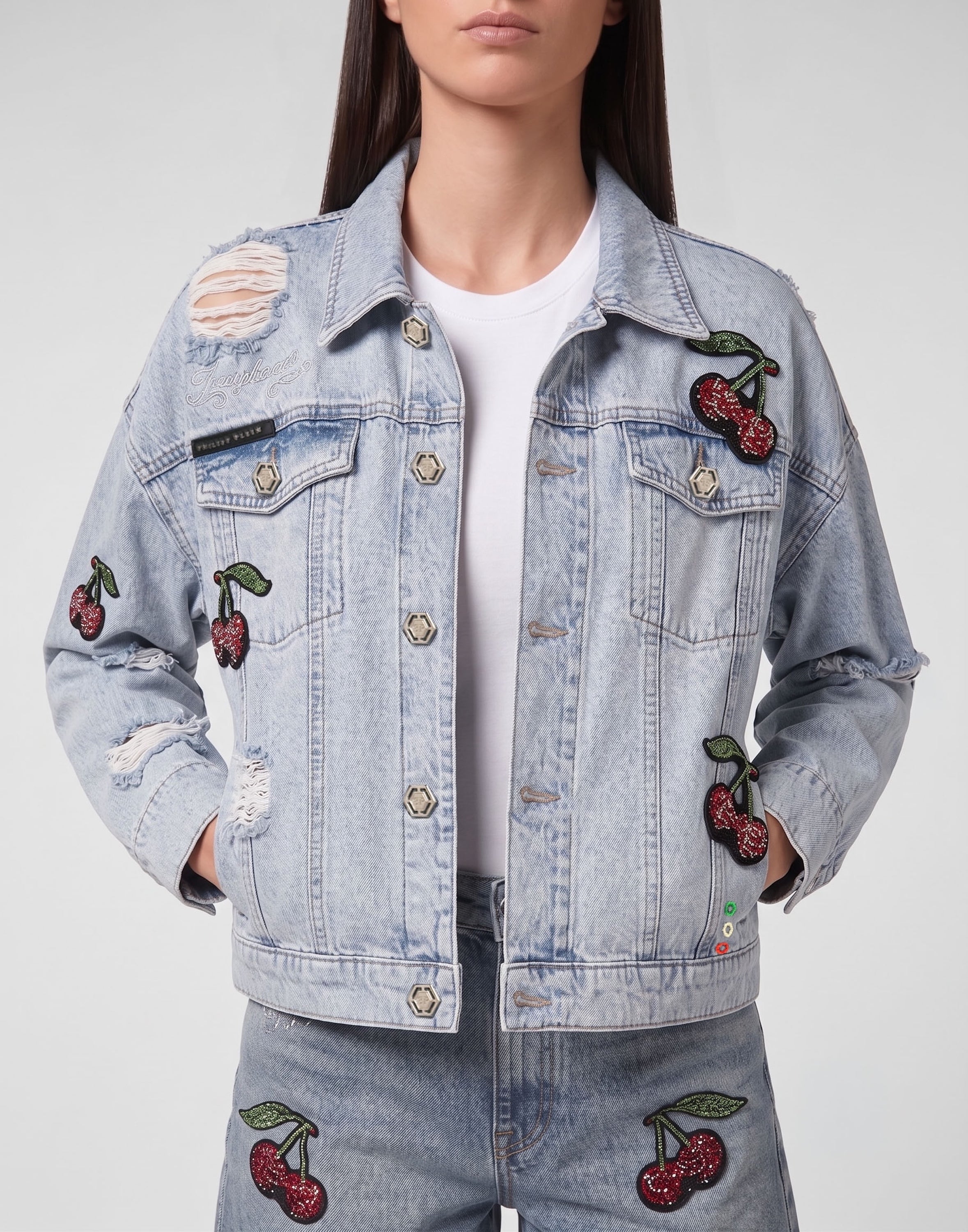 Denim Regular Jacket Cherrylicious