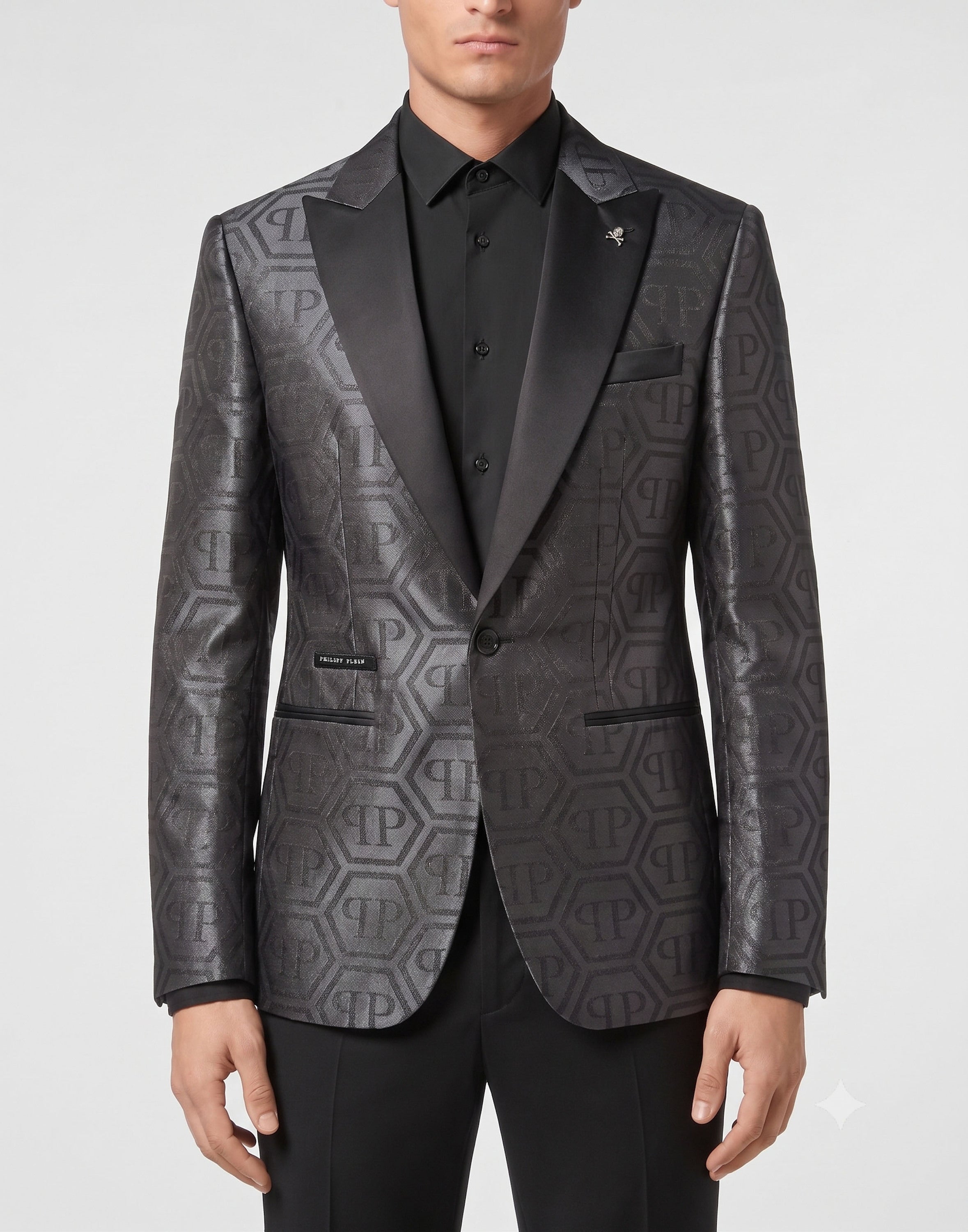 Jacquard Blazer Regular Fit Monogram