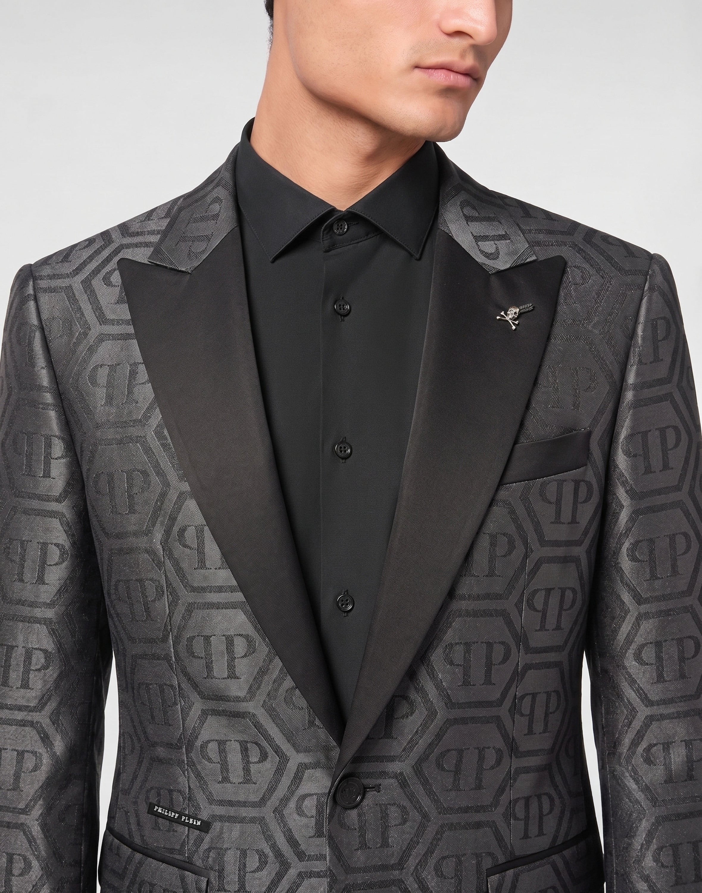 Jacquard Blazer Regular Fit Monogram