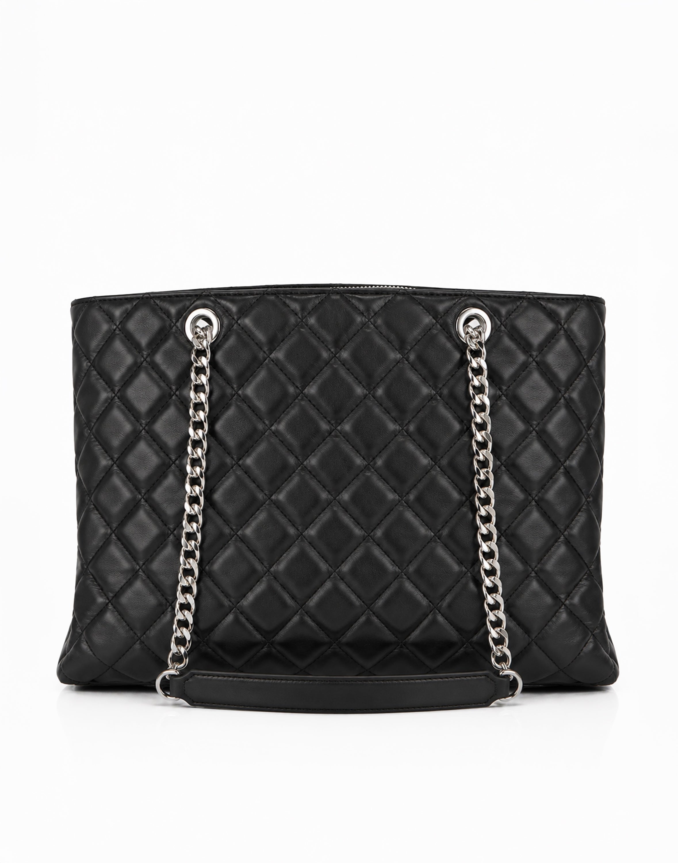 Nappa Handle Bag Skull Strass Matelasse