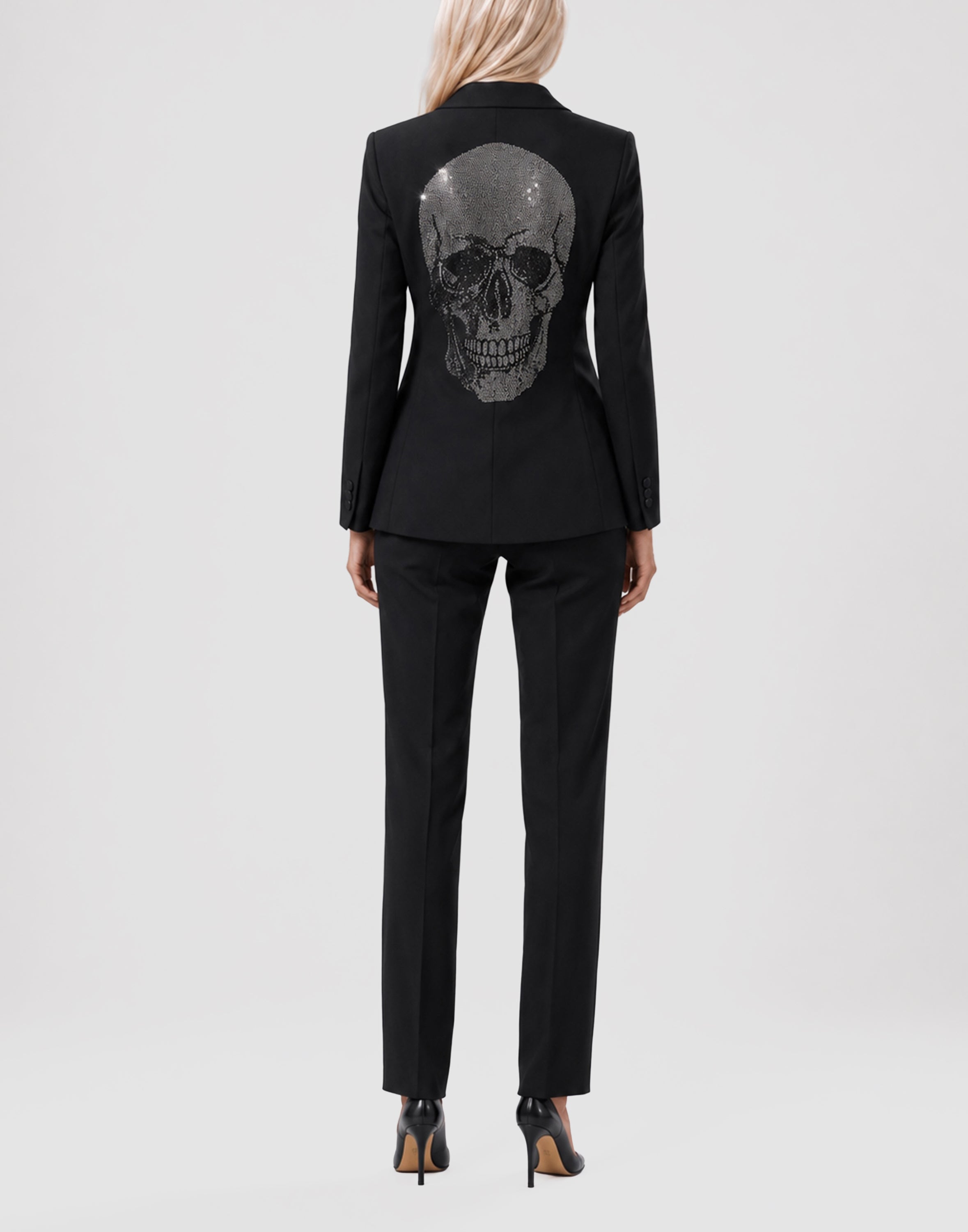 Single Breasted Fit Blazer Skull