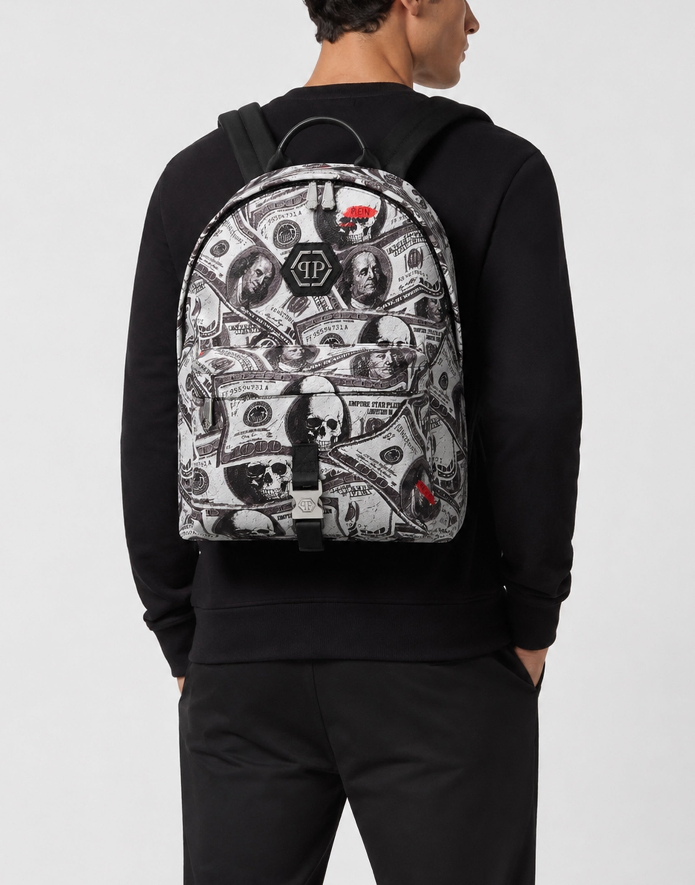 Leather Backpack All Over Dollar Plein