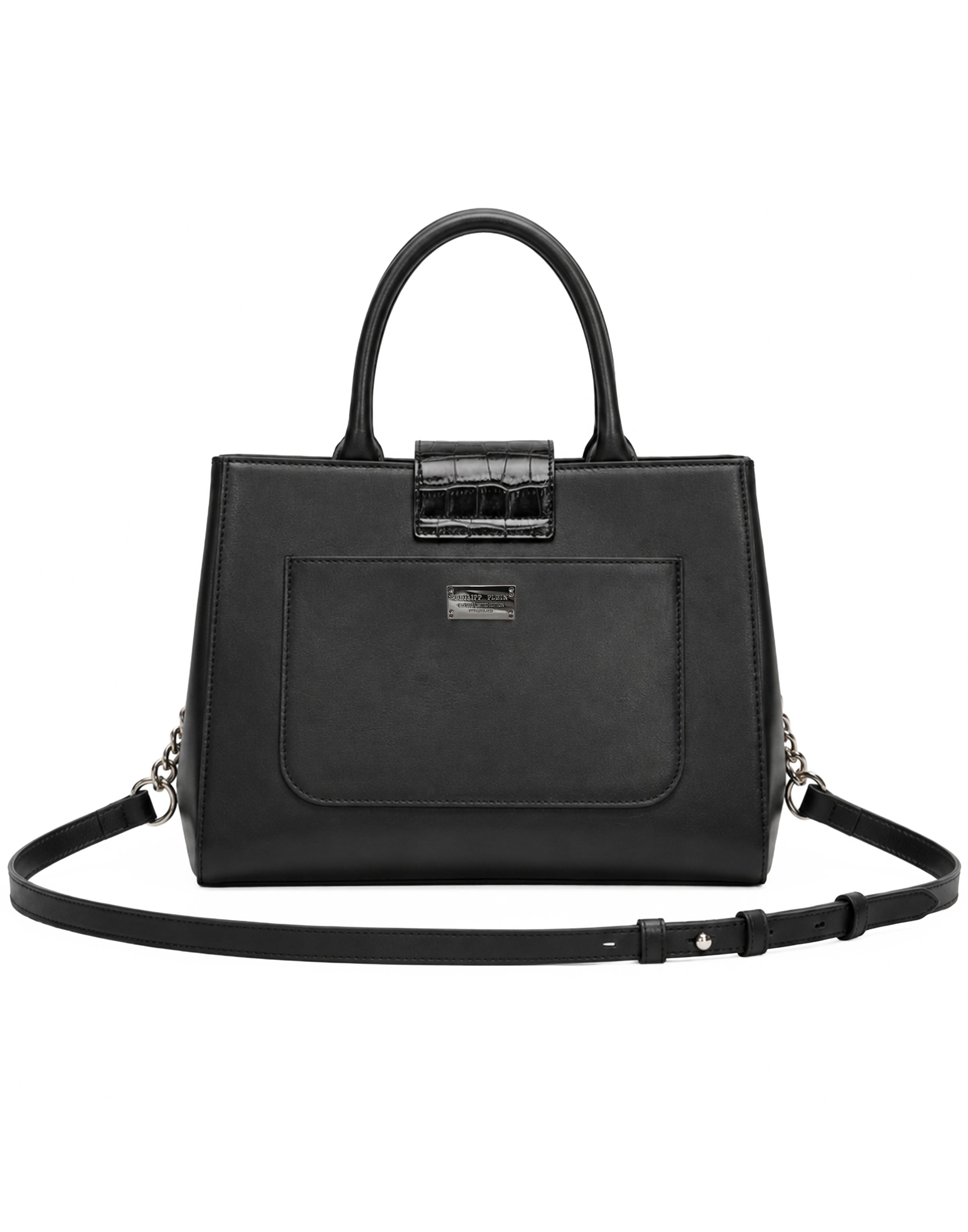 Nappa Handle Bag Hexagon Strass Cocco Cut