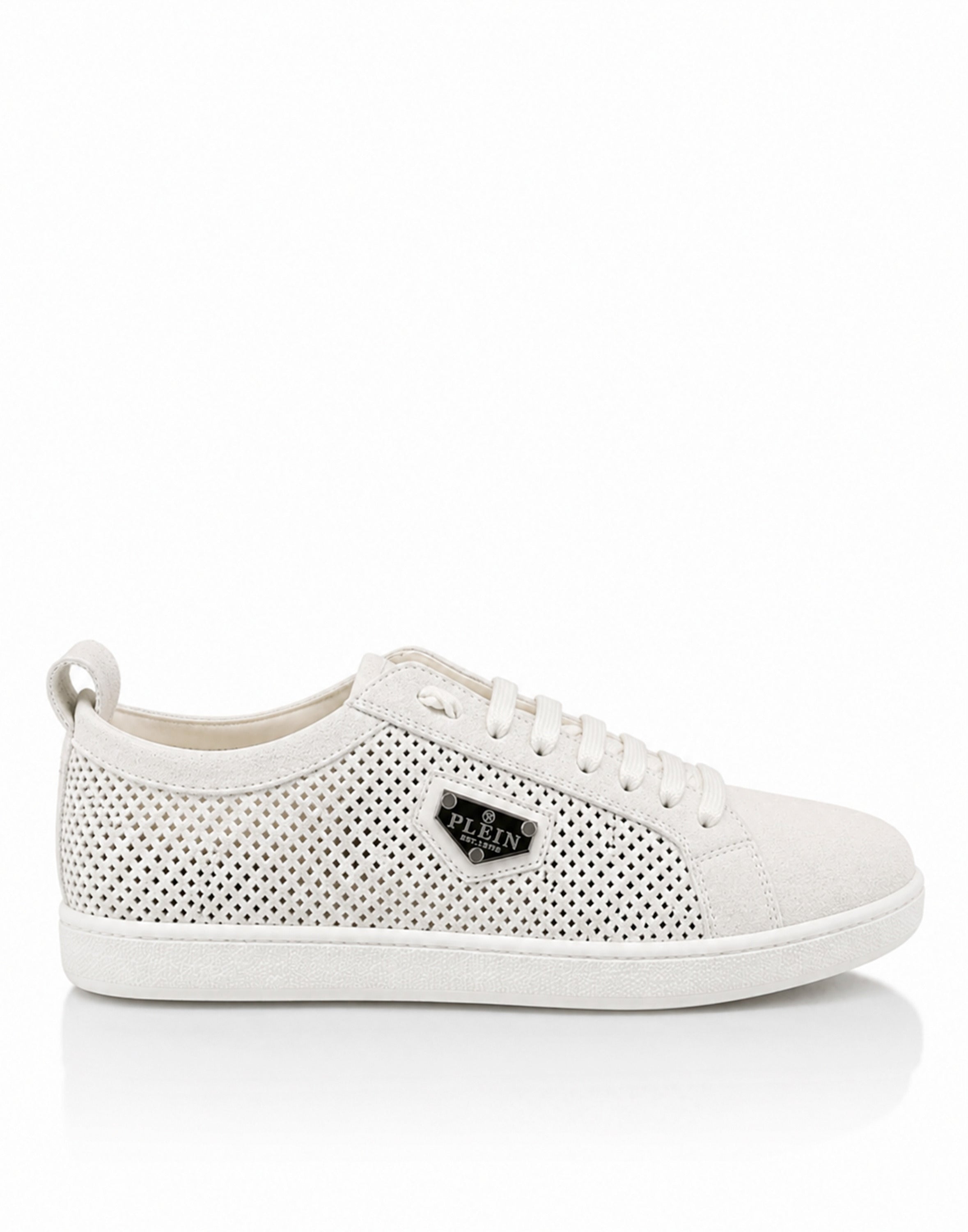 Perforated Suede Low-Top Sneakers