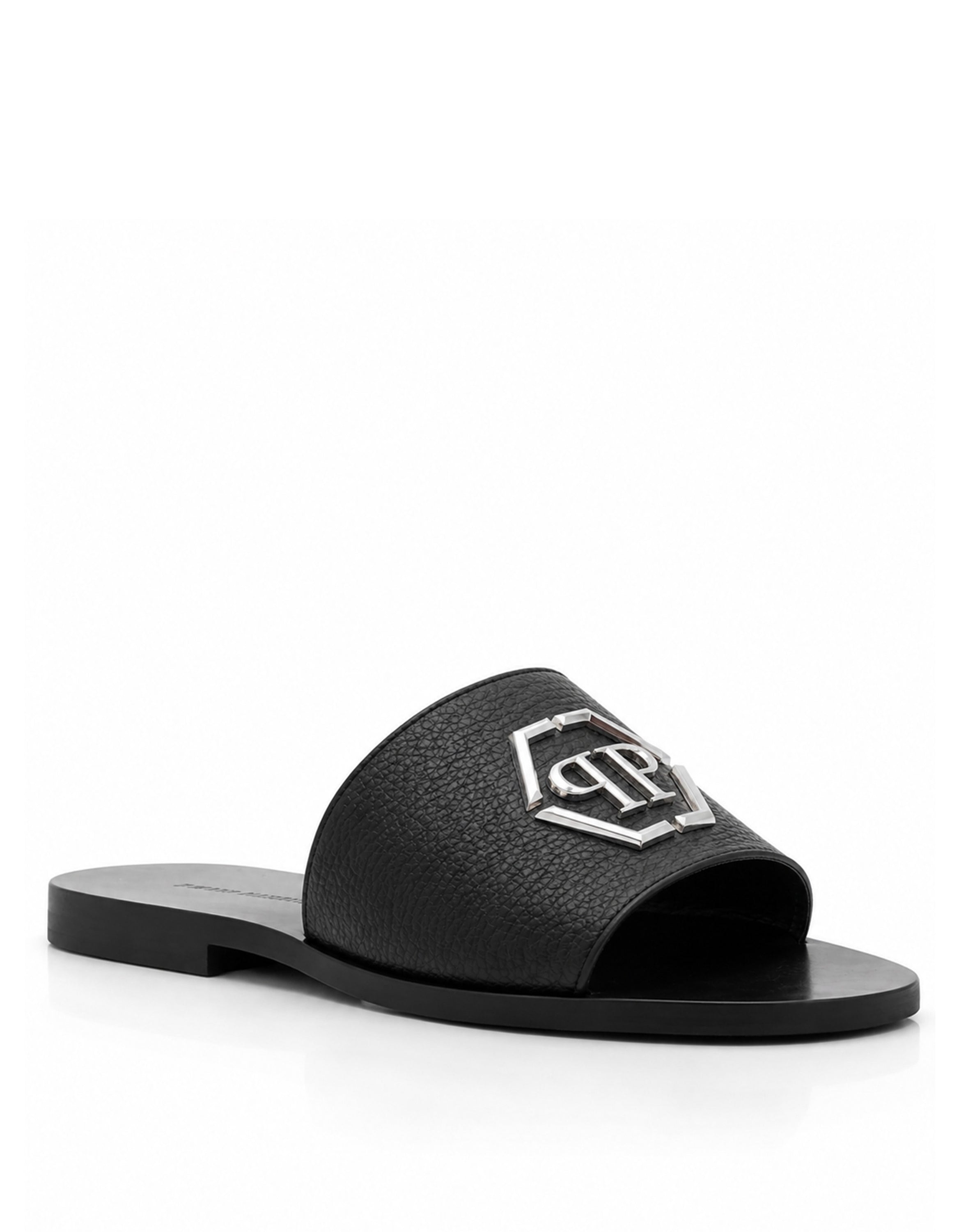 Leather Sandals Big Hexagon