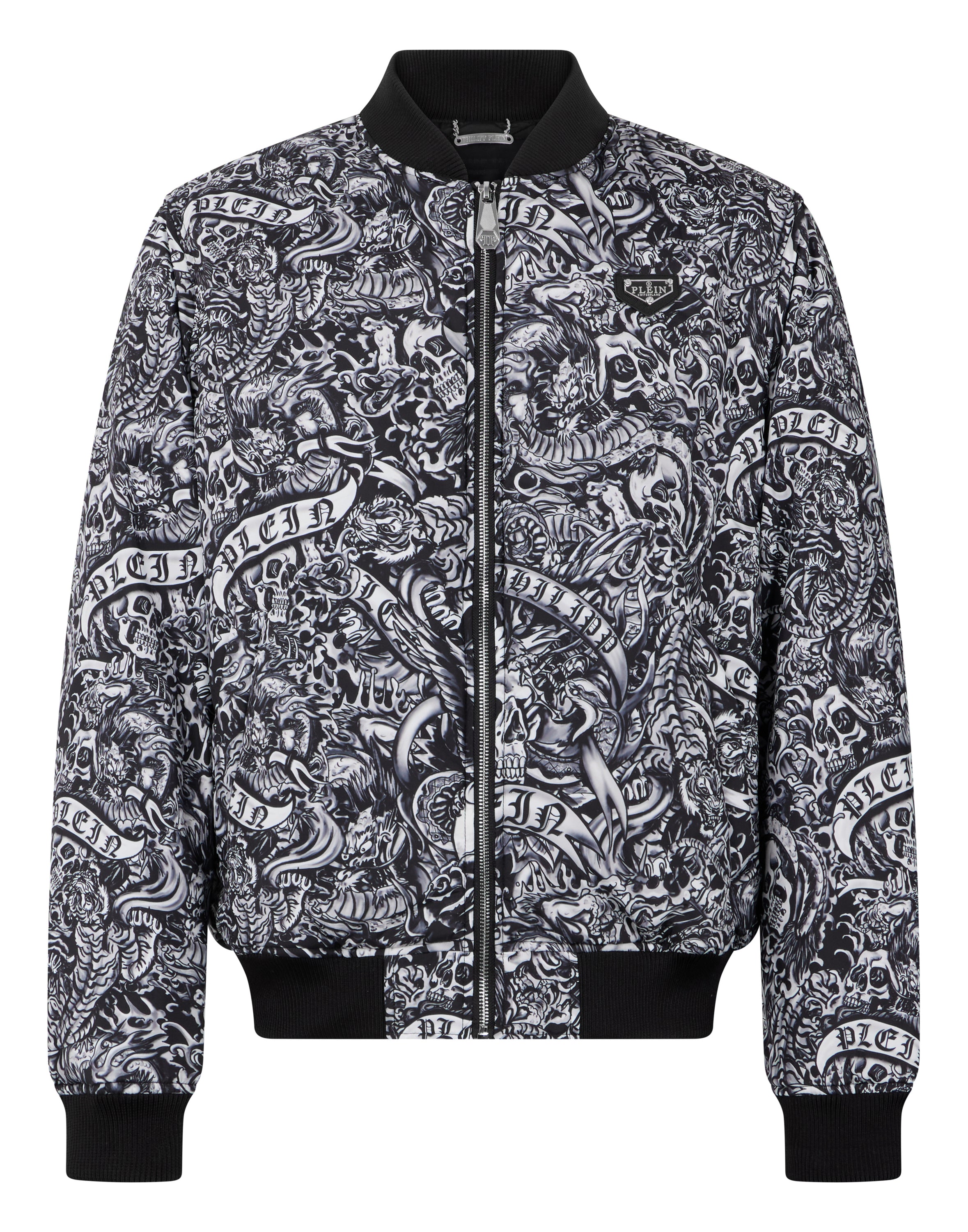 Nylon Bomber All-Over Tattoo