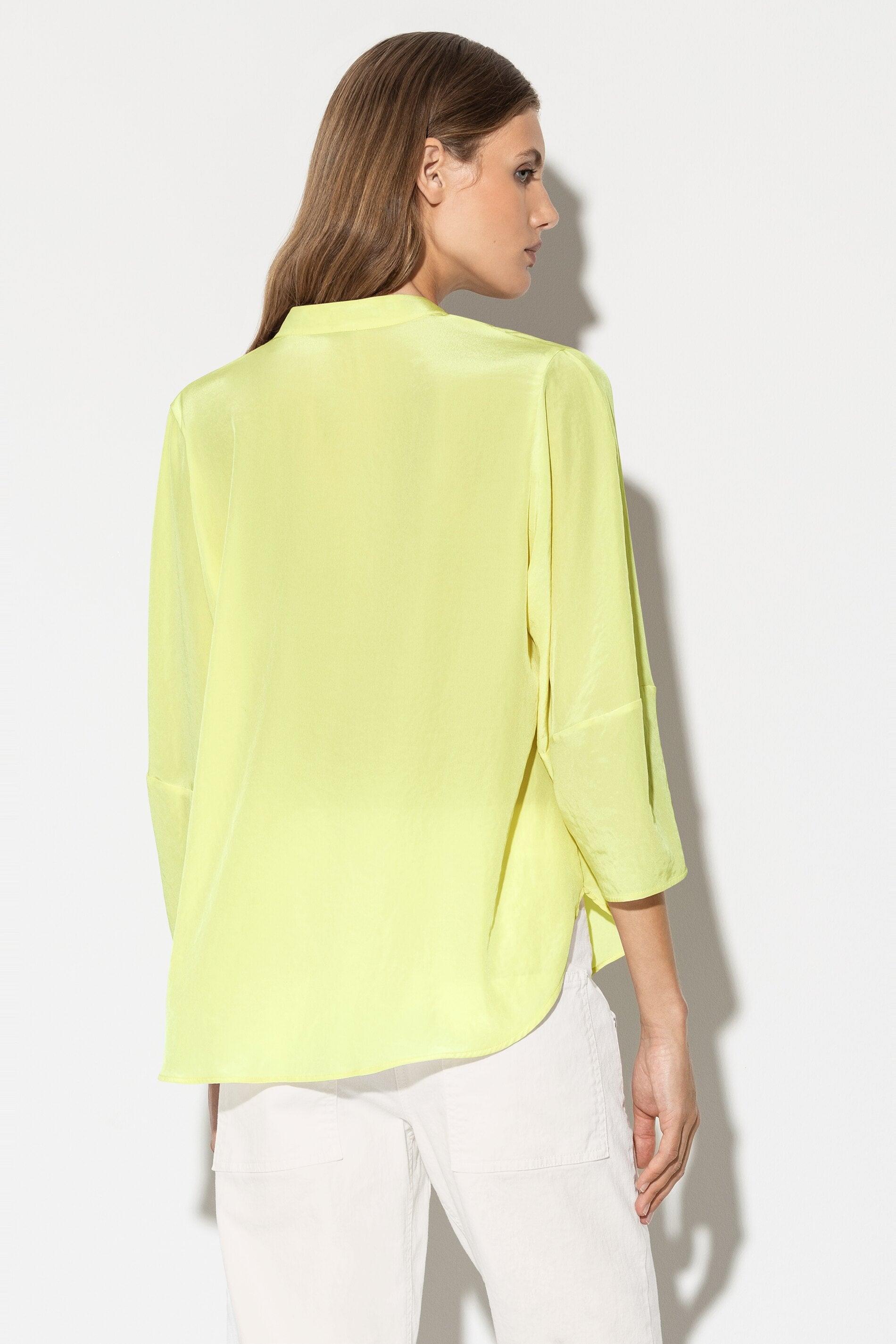 Tunikabluse mit Stehkragen