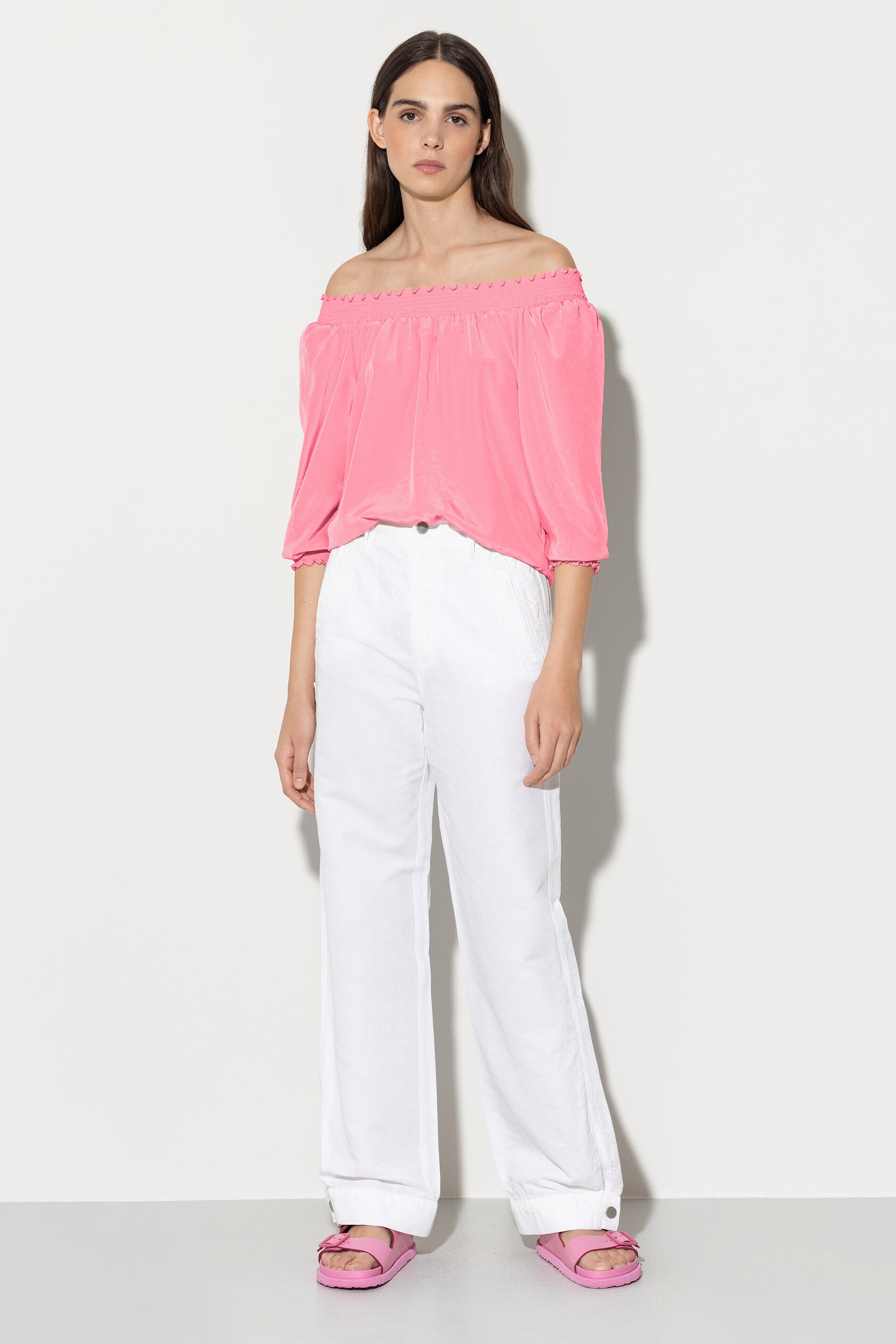 Tunika mit Carmen-Ausschnitt