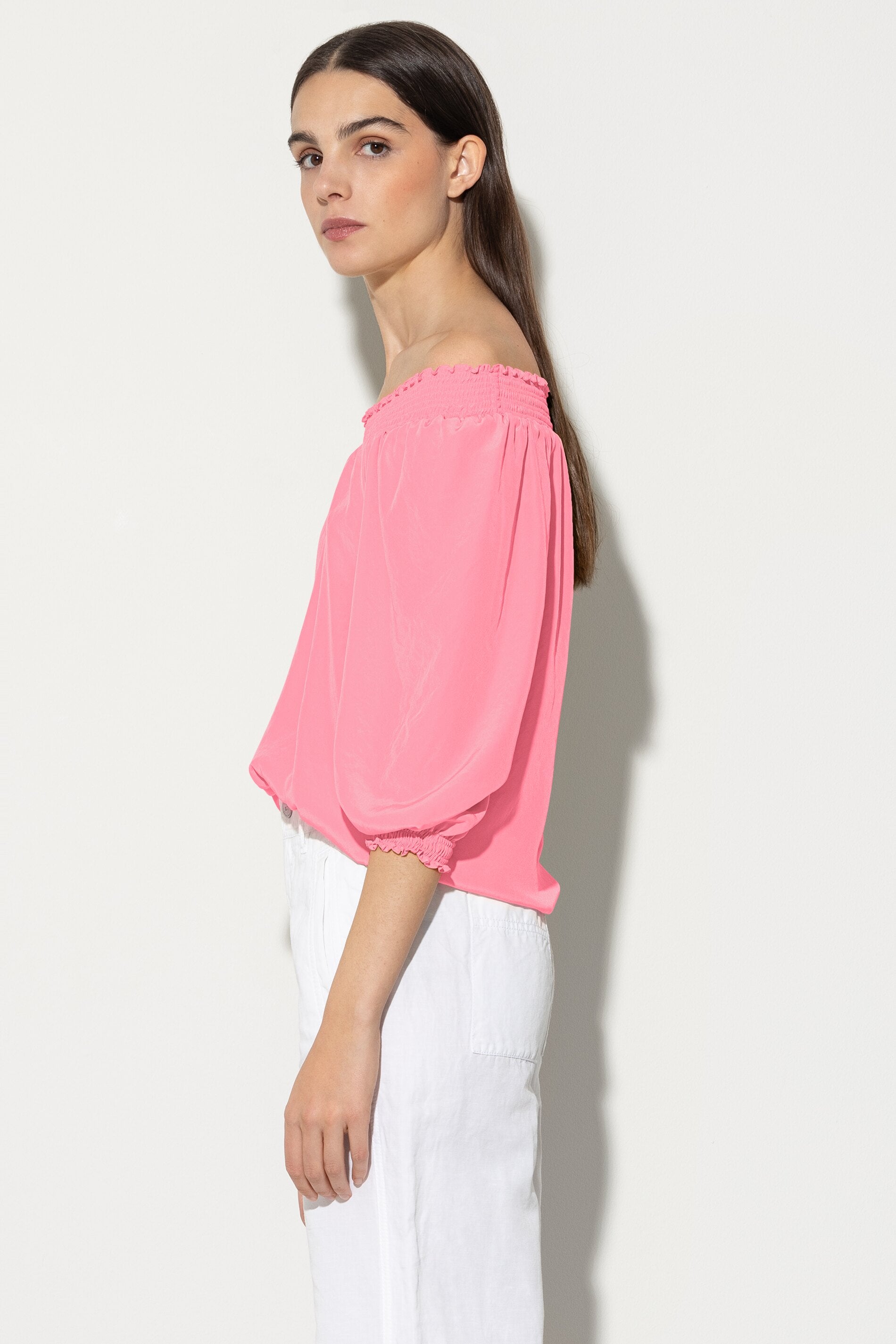 Tunika mit Carmen-Ausschnitt